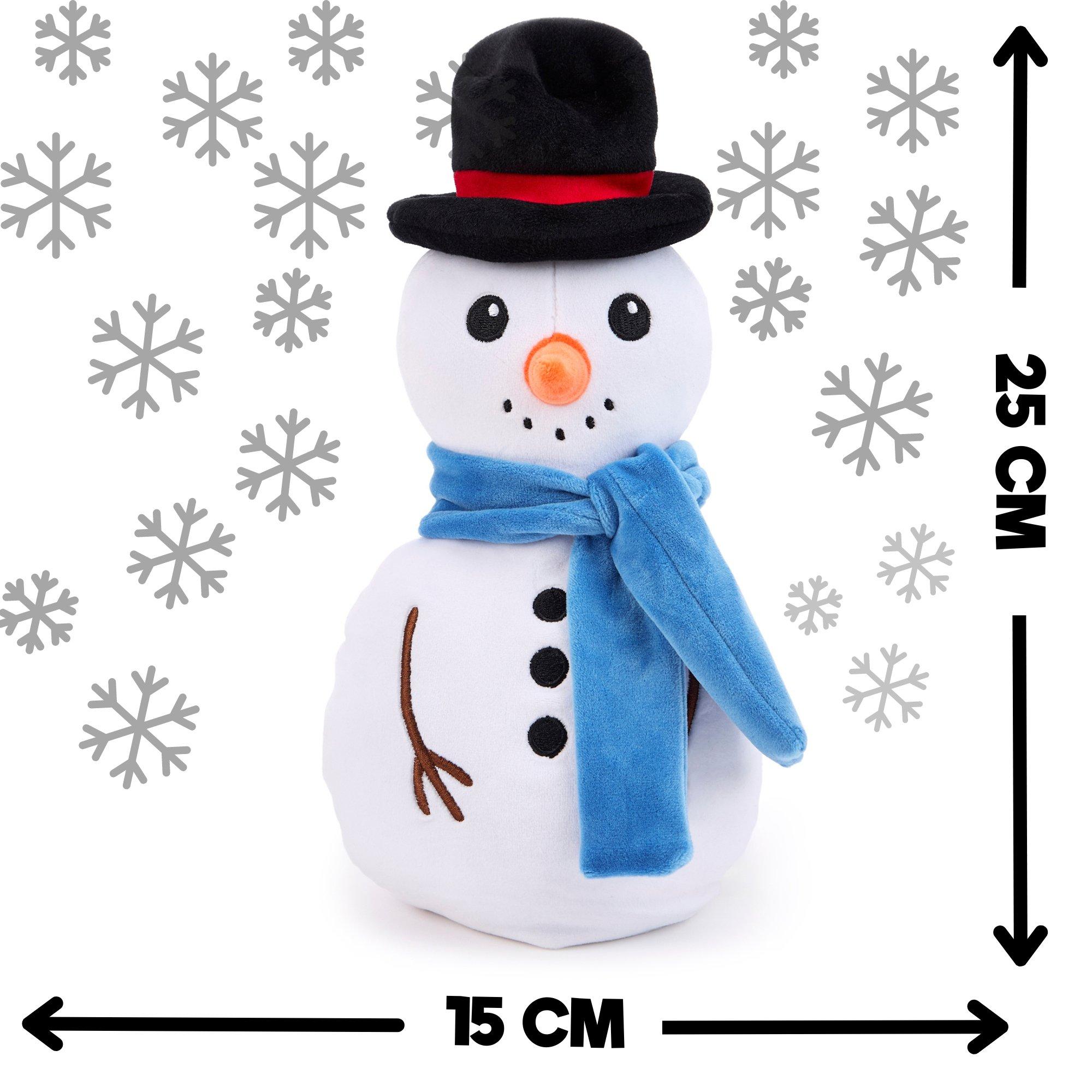 White - Zappi Co - Zappi Co Snowman Soft Toy 25cm - 5