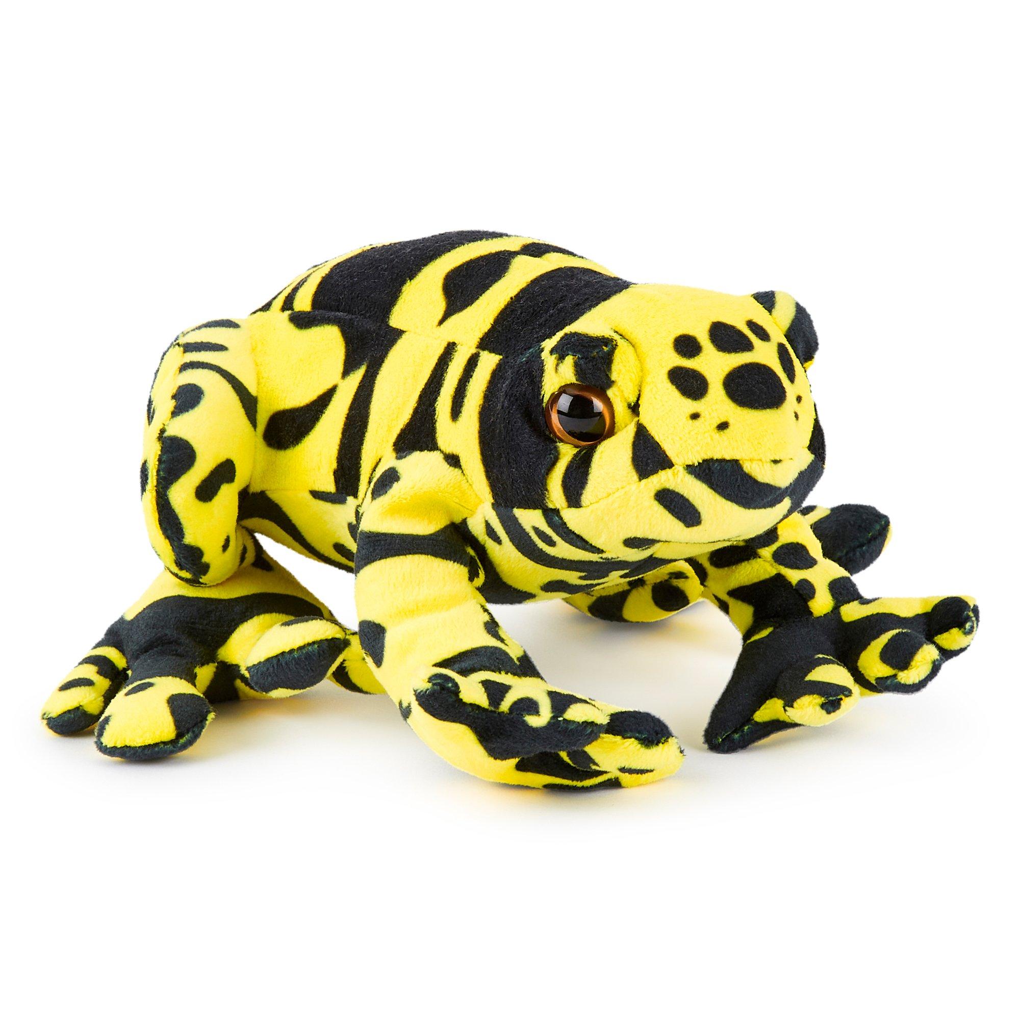 Zappi Co  Infant Team Yellow Banded Poison Dart Frog Soft Toy 20 Cm Eco - 