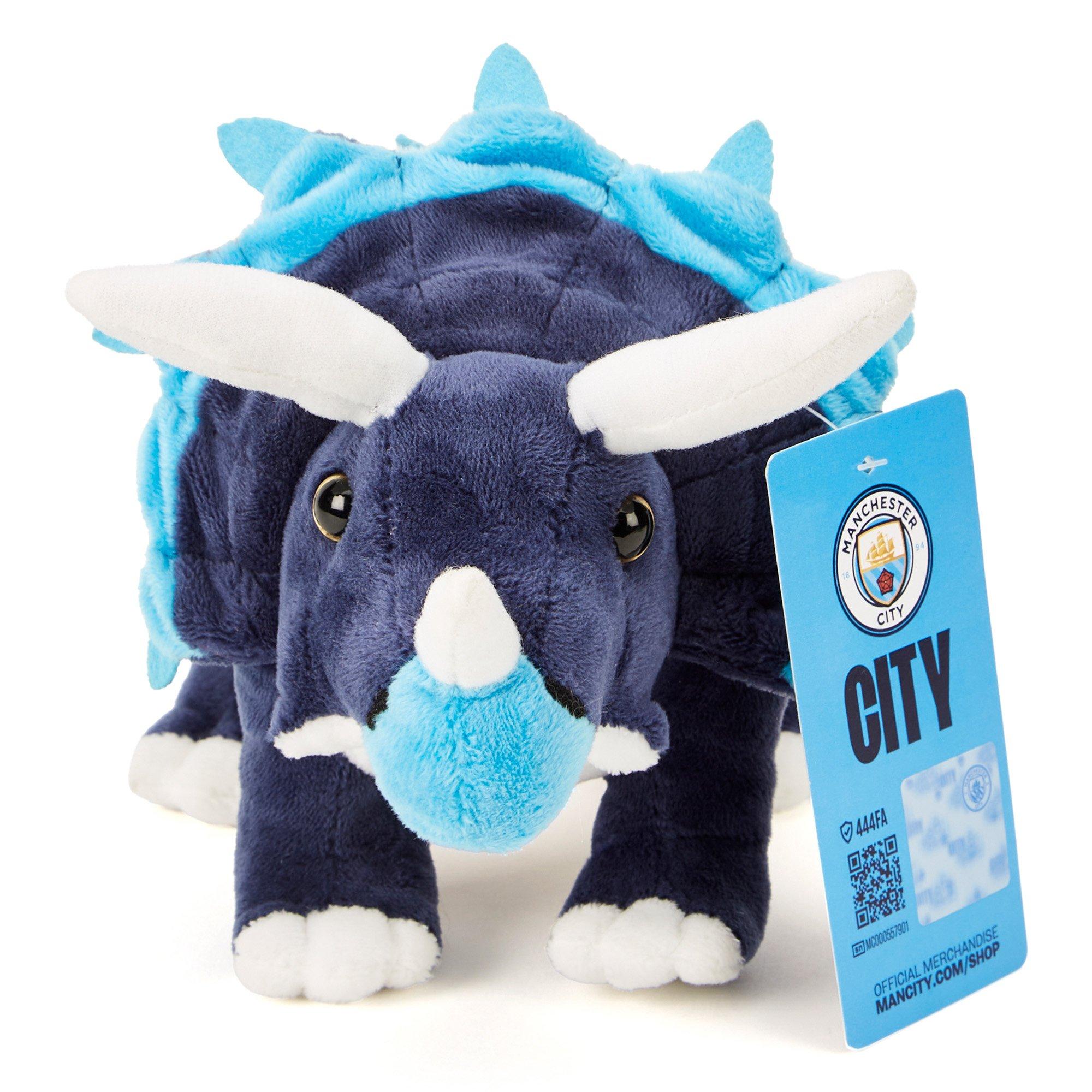 Multi - Team - Manchester City Officially Licensed Triceratops Soft Toy 30cm - 6