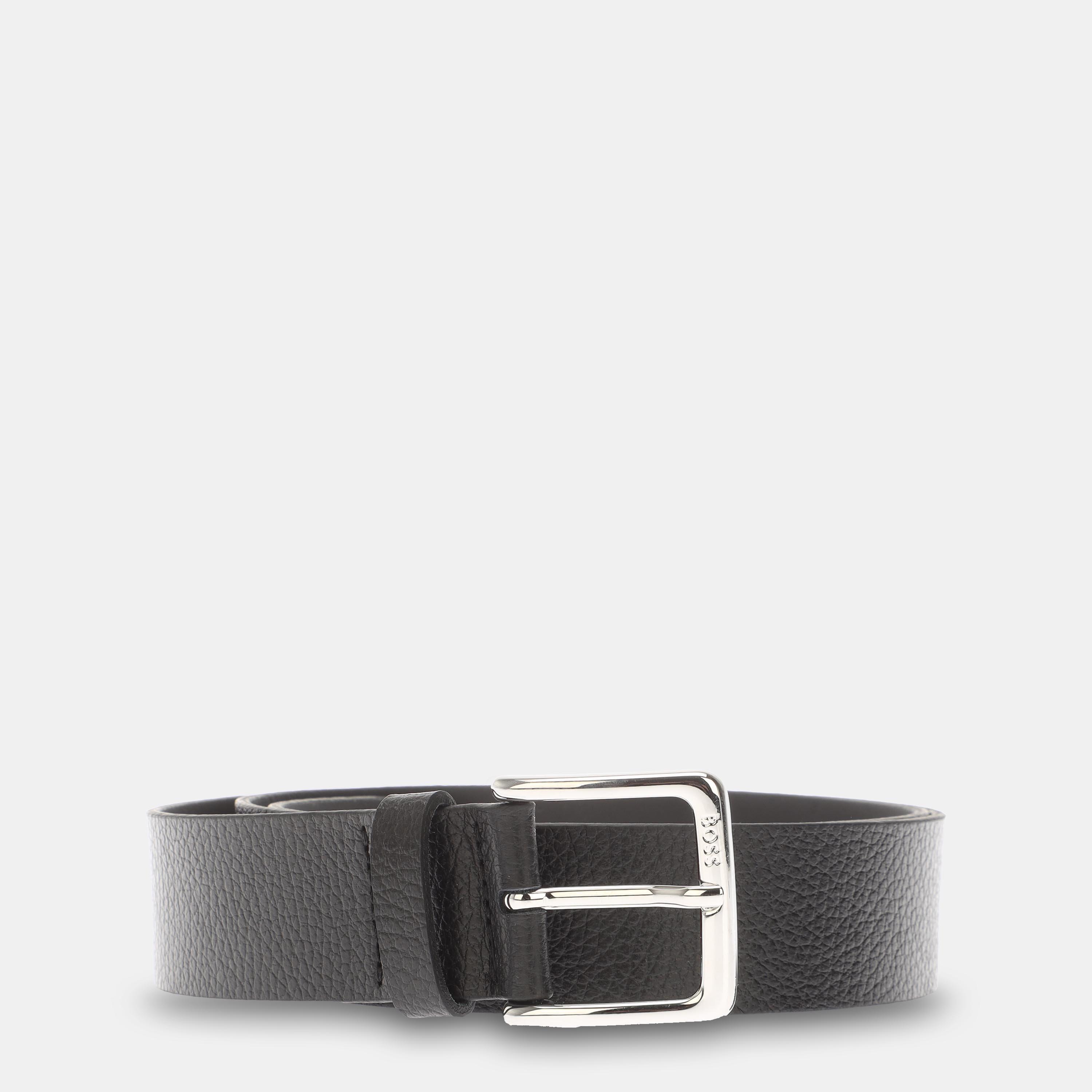 Boss Men's Ronnie Gr Leather Belt - Black - 42R (110cm)
