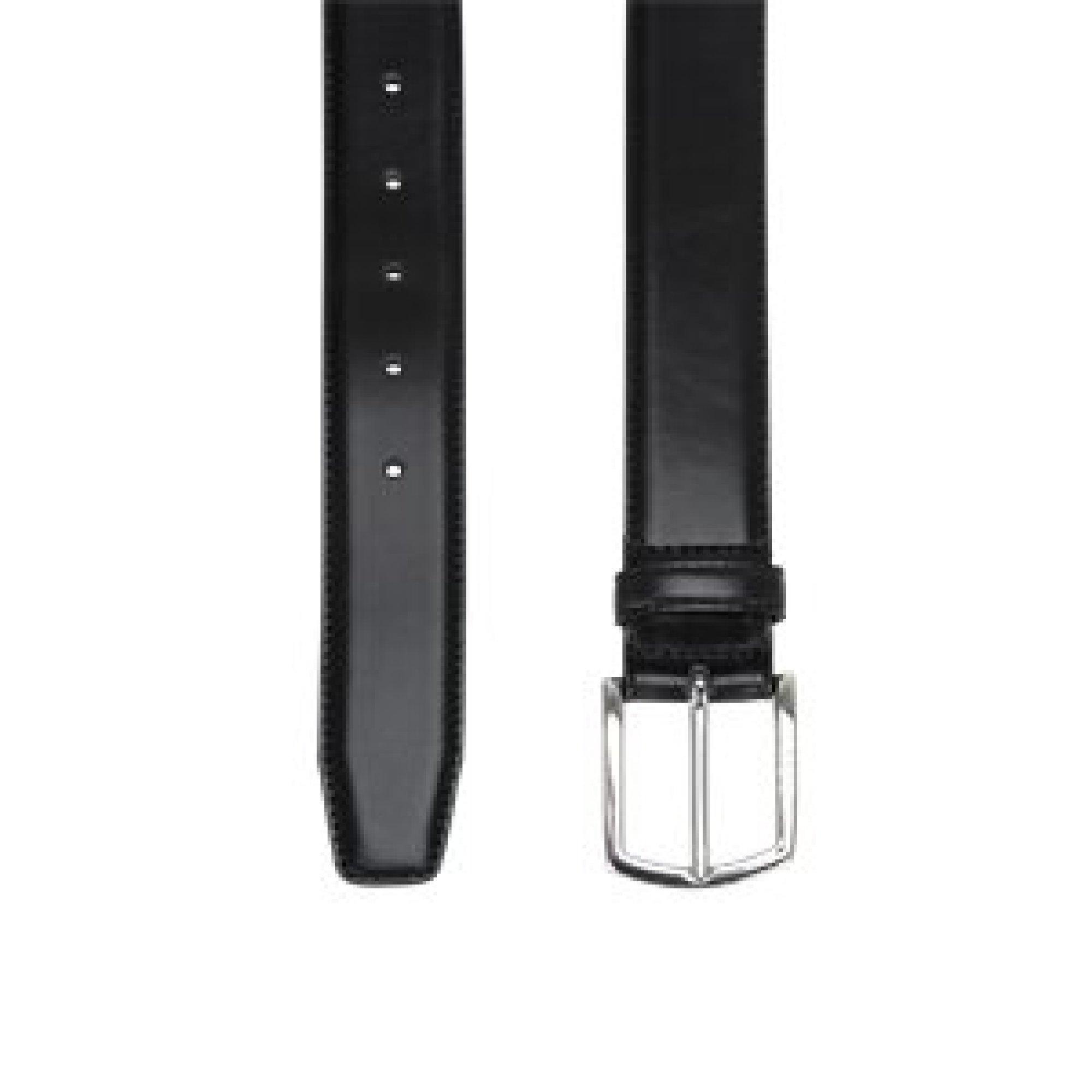 Black - Boss - Claus-Tx-St Sz35 10245933 01 Leather Belt Mens - 2