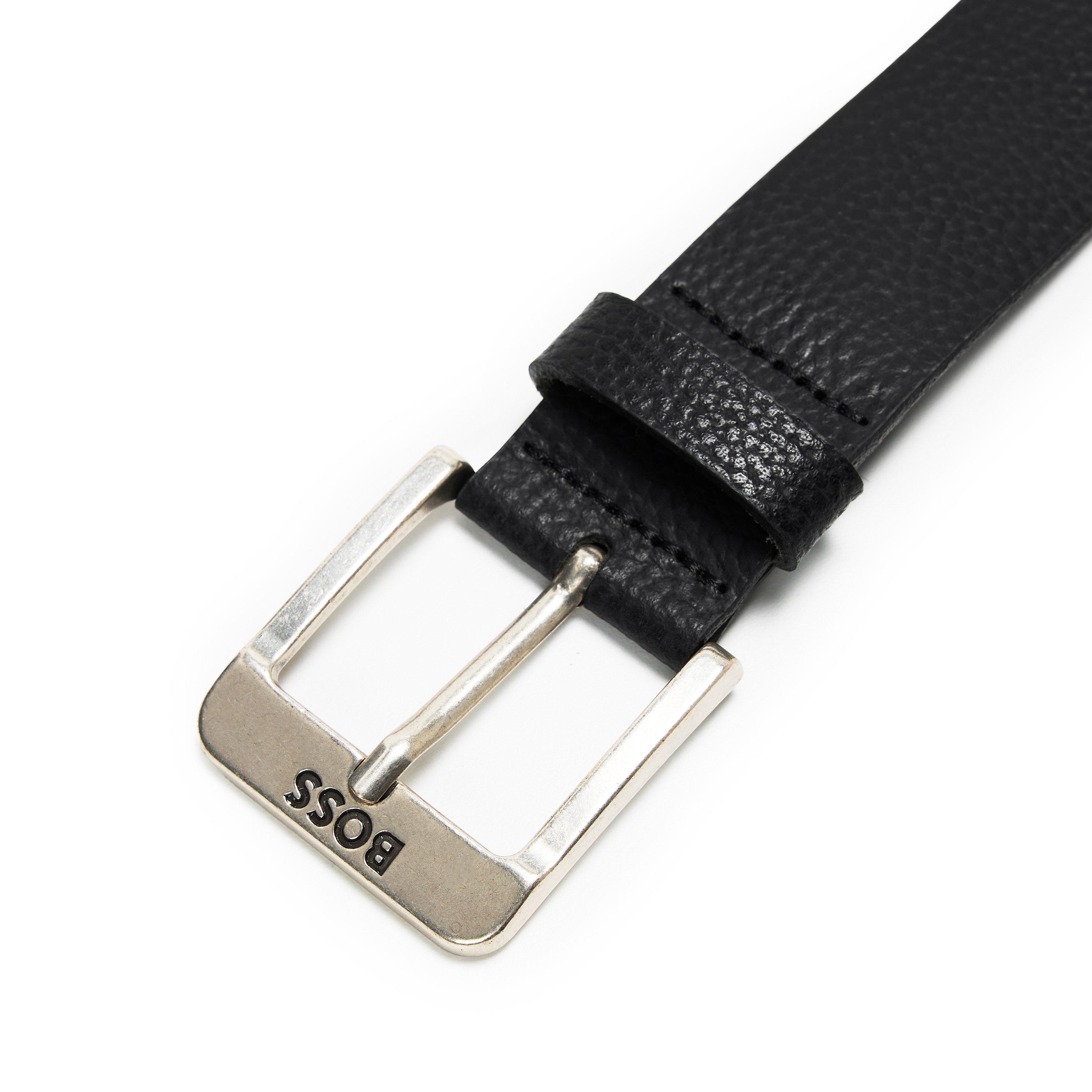 Black - Boss - Jemio-Gr Sz40 10251619 01 Leather Belt Mens - 3