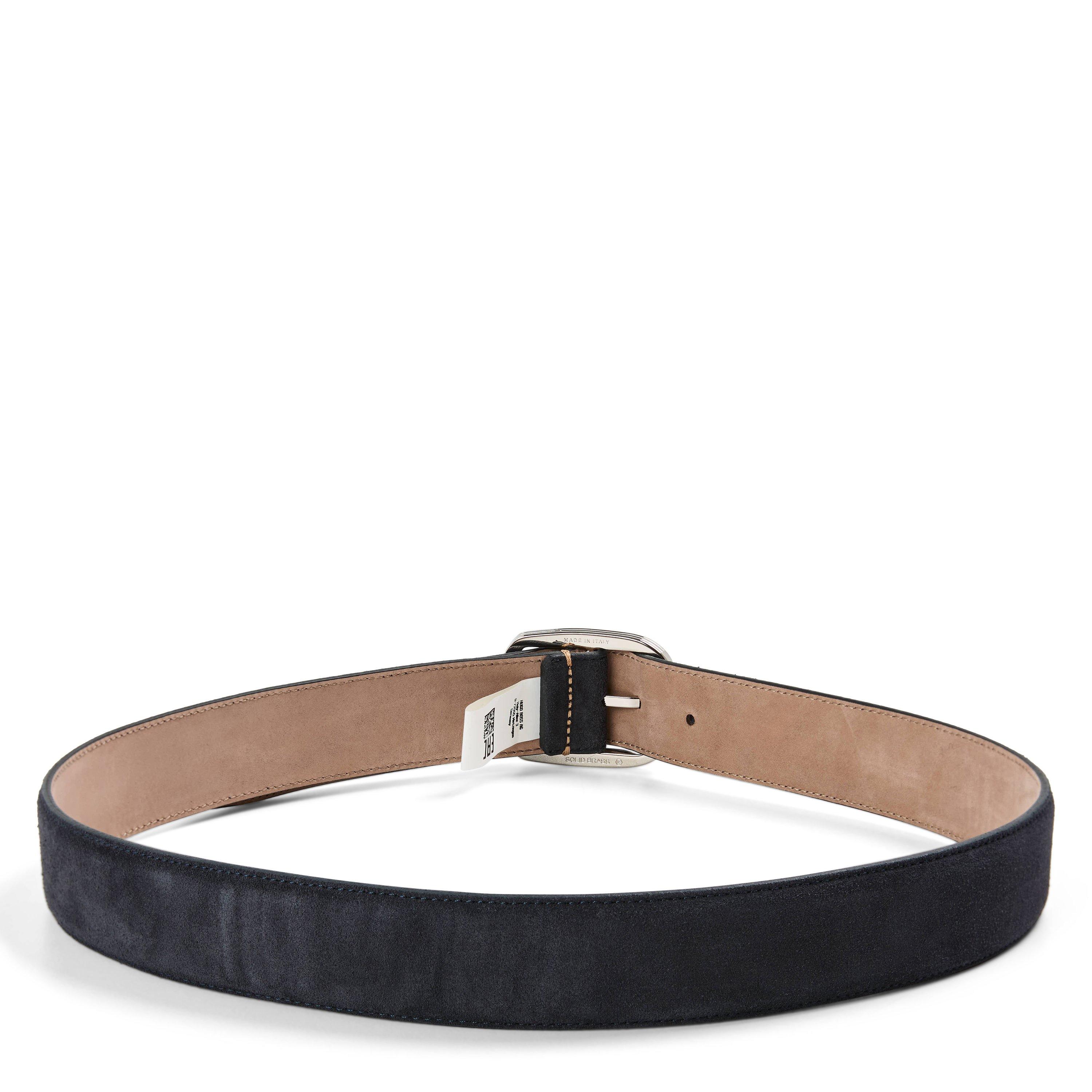 Navy - Boss - Logan-Sd-St Sz35 10263437 01 Leather Belt Mens - 2