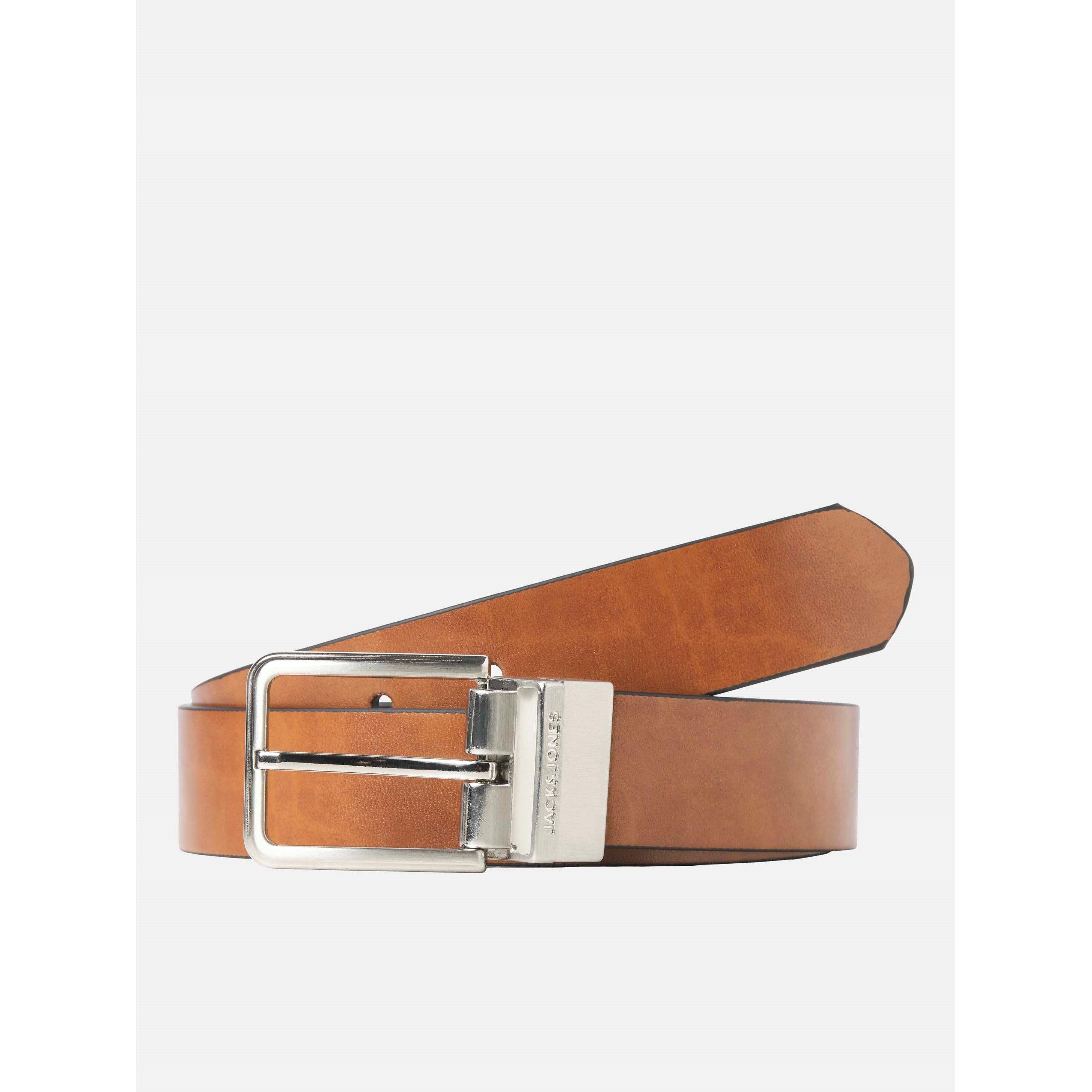Jack And Jones Men's Garda Reversible Belt - Cognac - 95