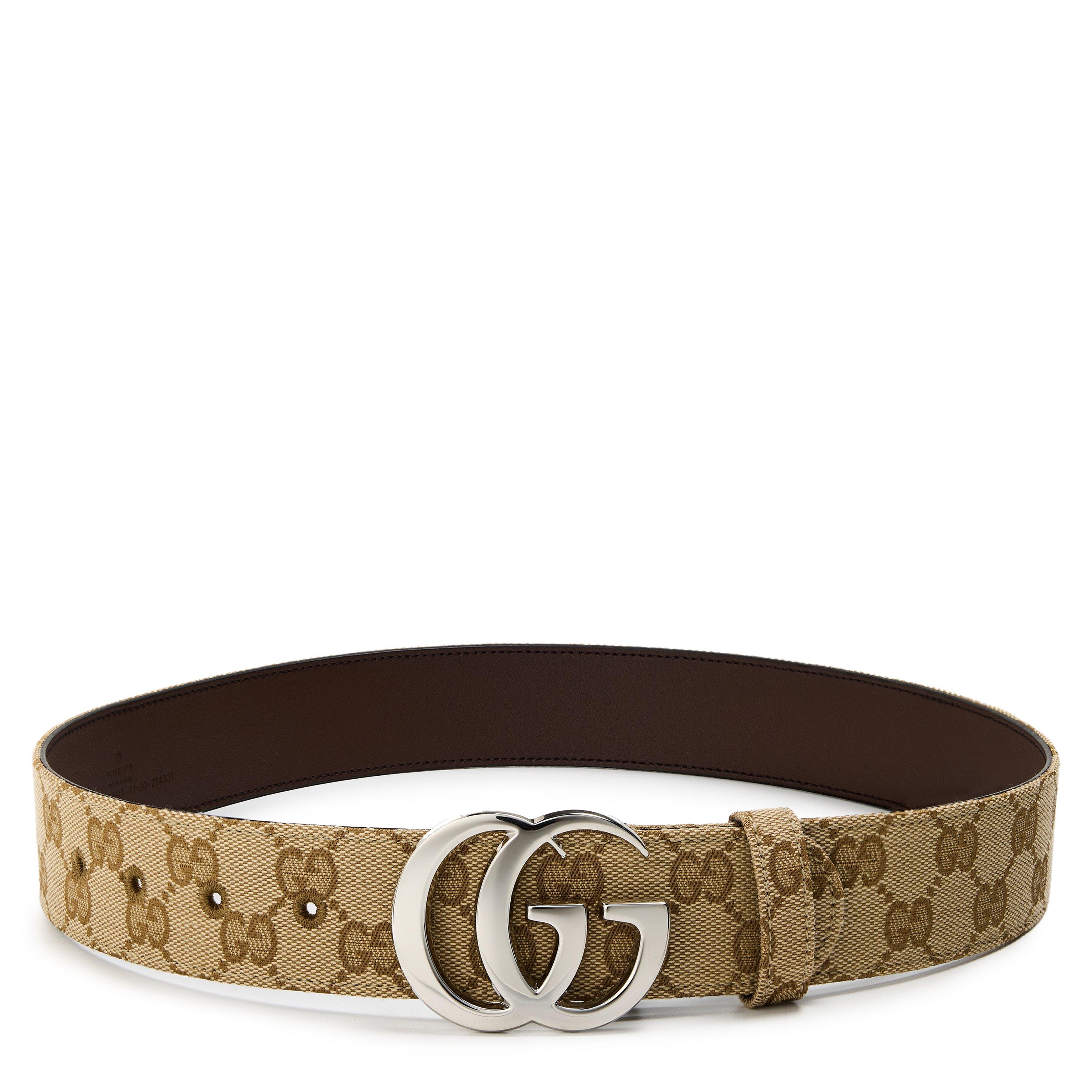 Sand - Gucci - Gucci Flat GG Belt Sn62 - 1