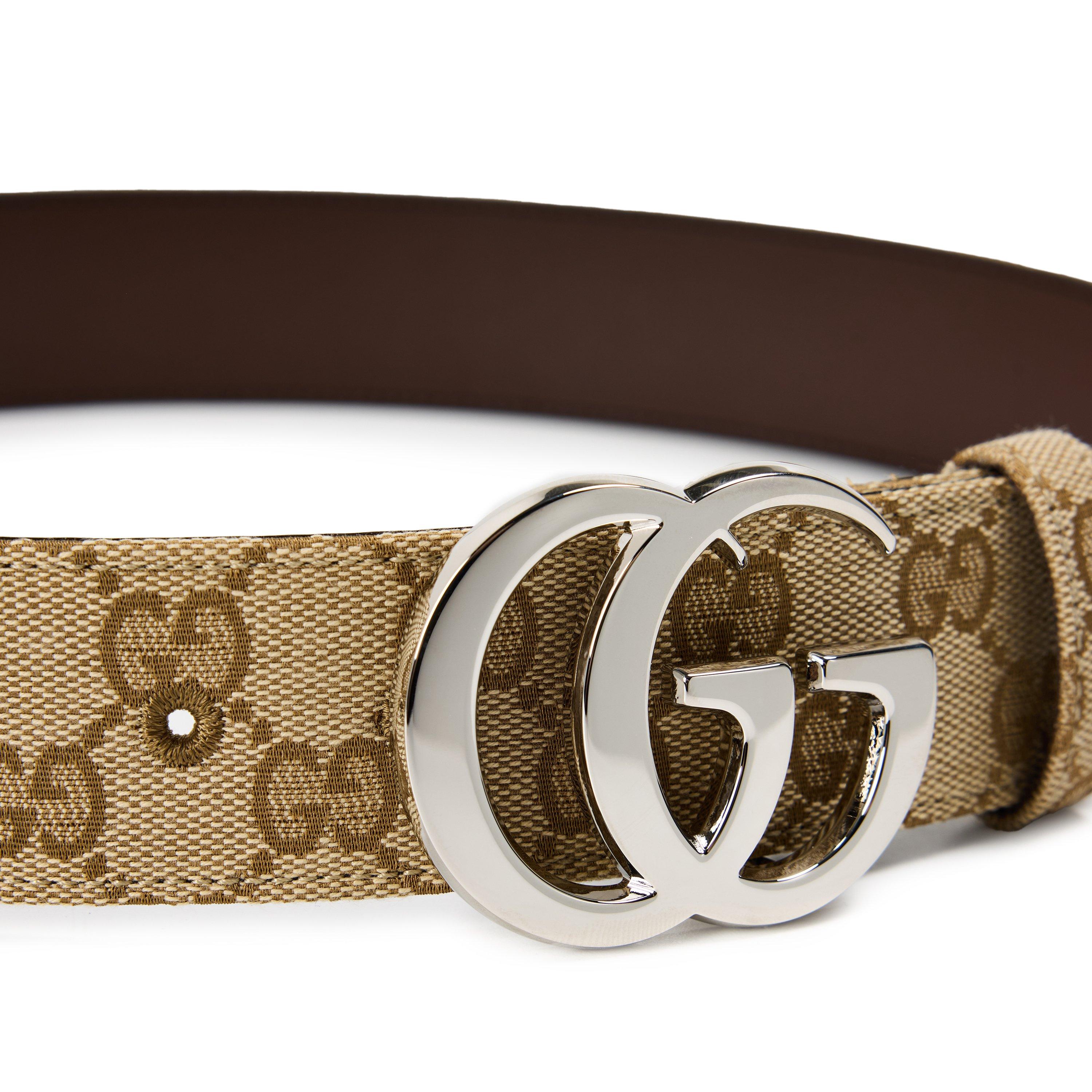 Sand - Gucci - Gucci Flat GG Belt Sn62 - 3