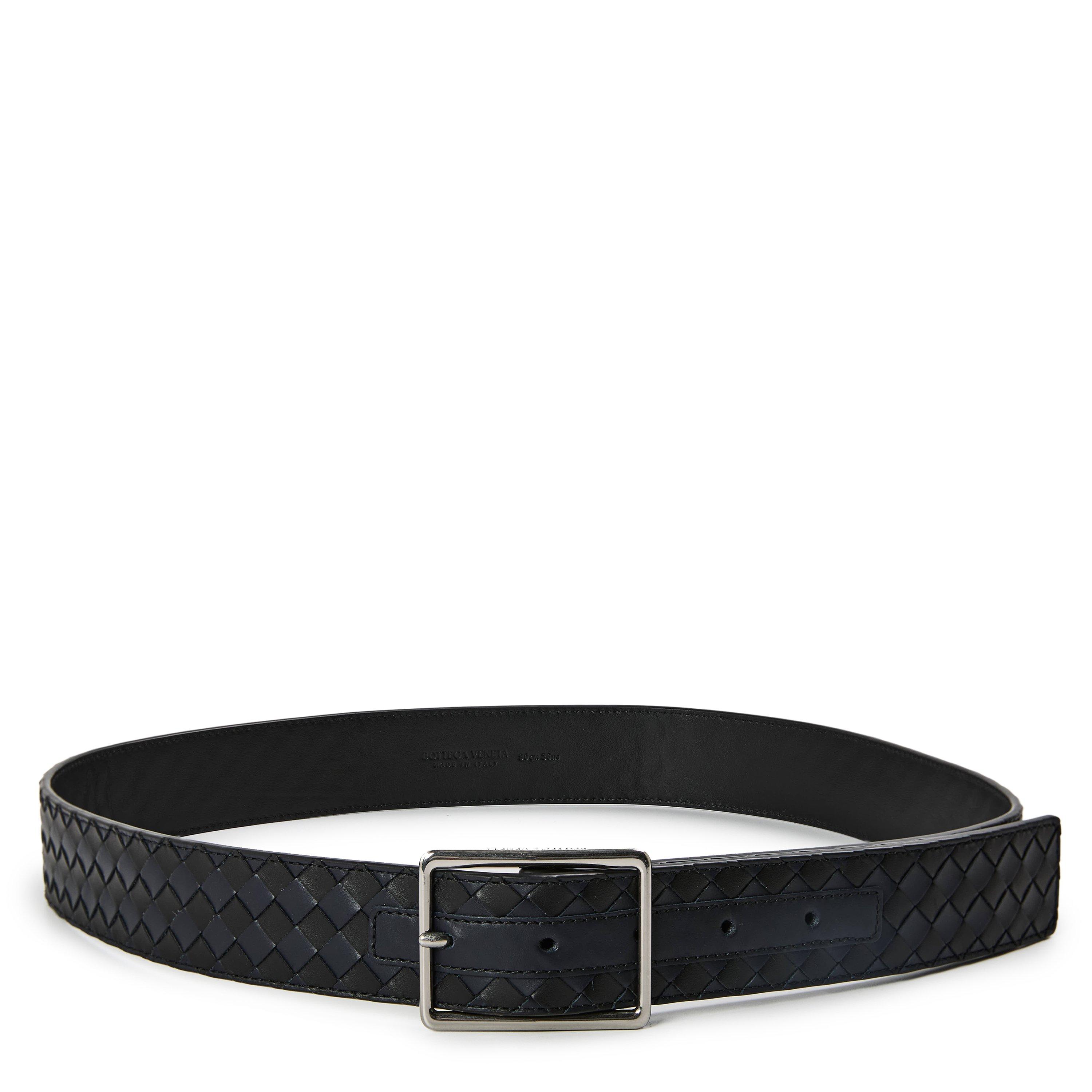 Black/Navy - Bottega Veneta - BV Intrec Belt Sn62 - 1