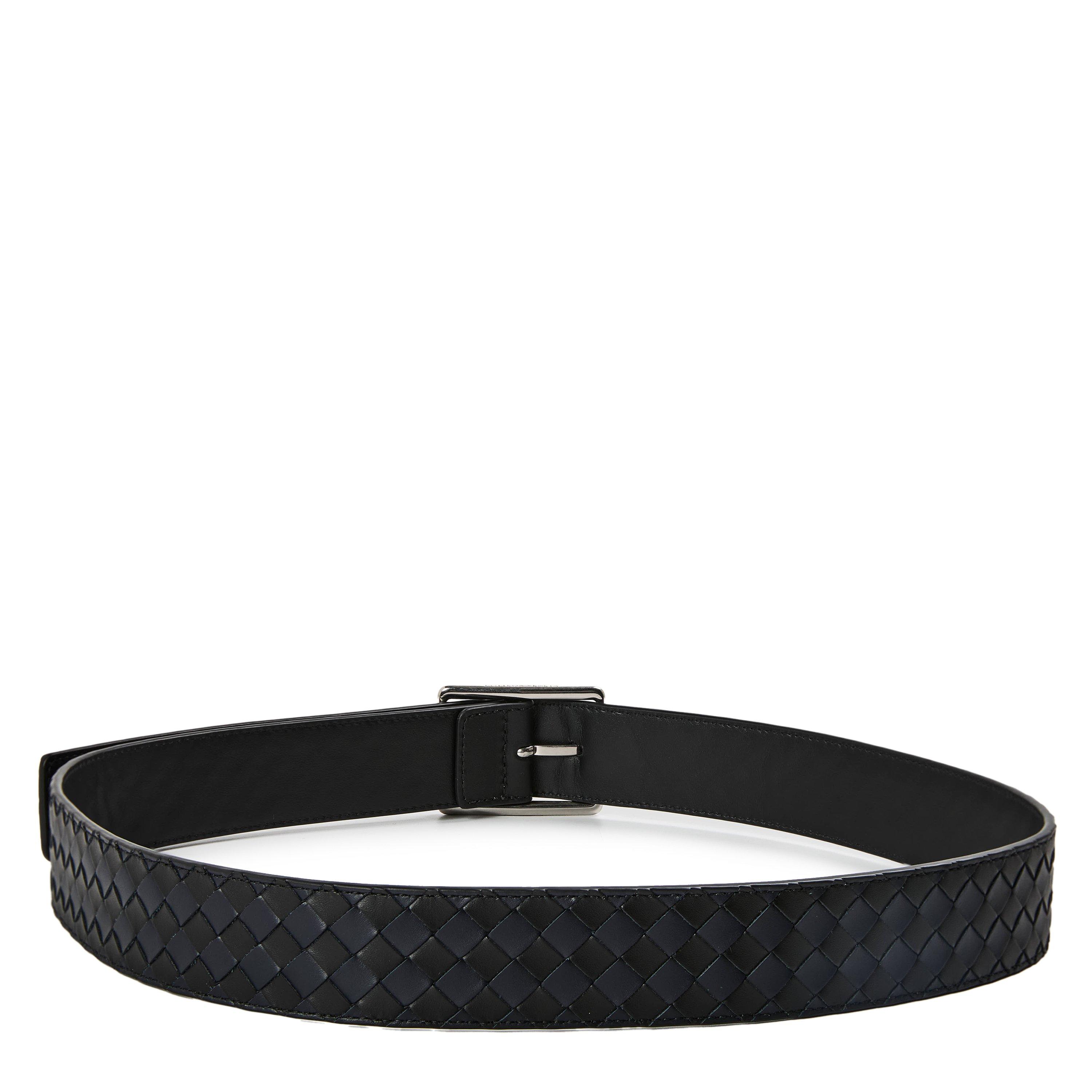 Black/Navy - Bottega Veneta - BV Intrec Belt Sn62 - 2
