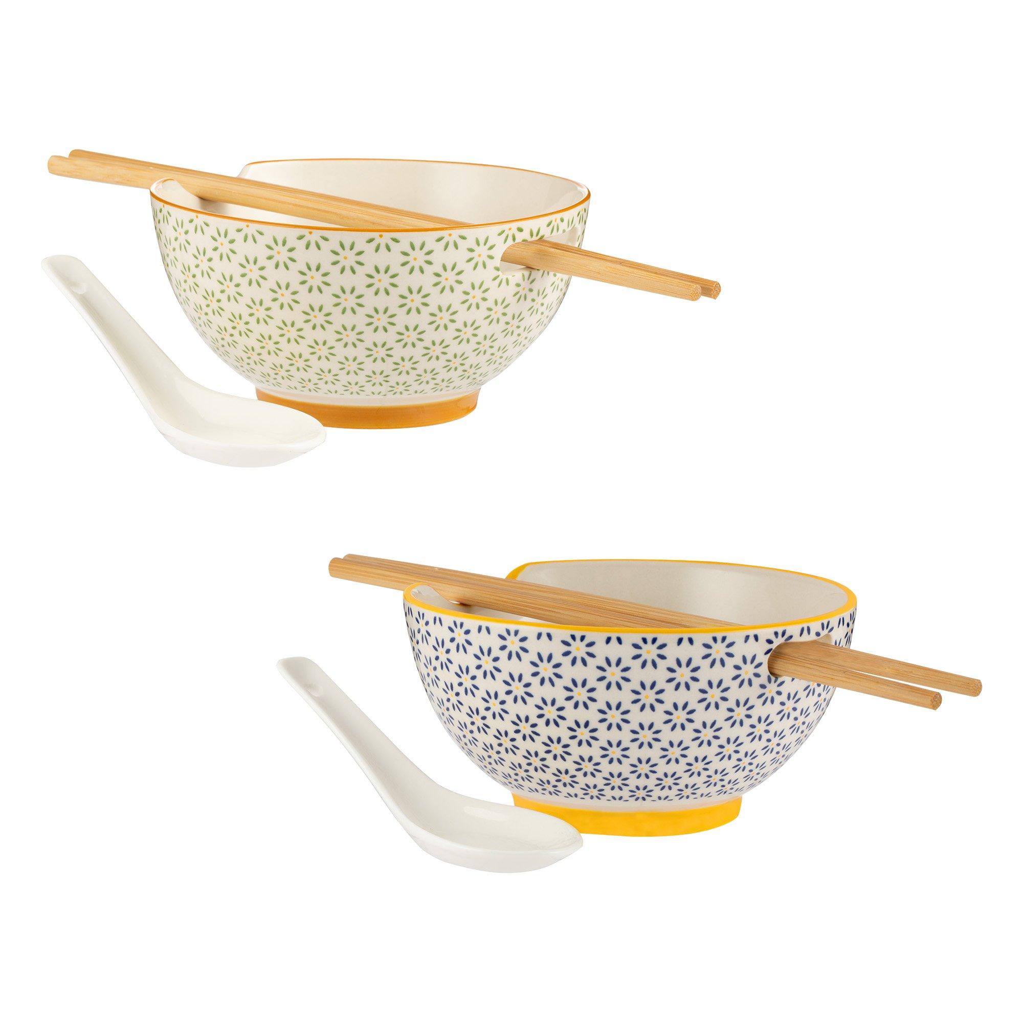 Typhoon World Foods Set Of 2 Rice & Soup Bowl Set In Multi