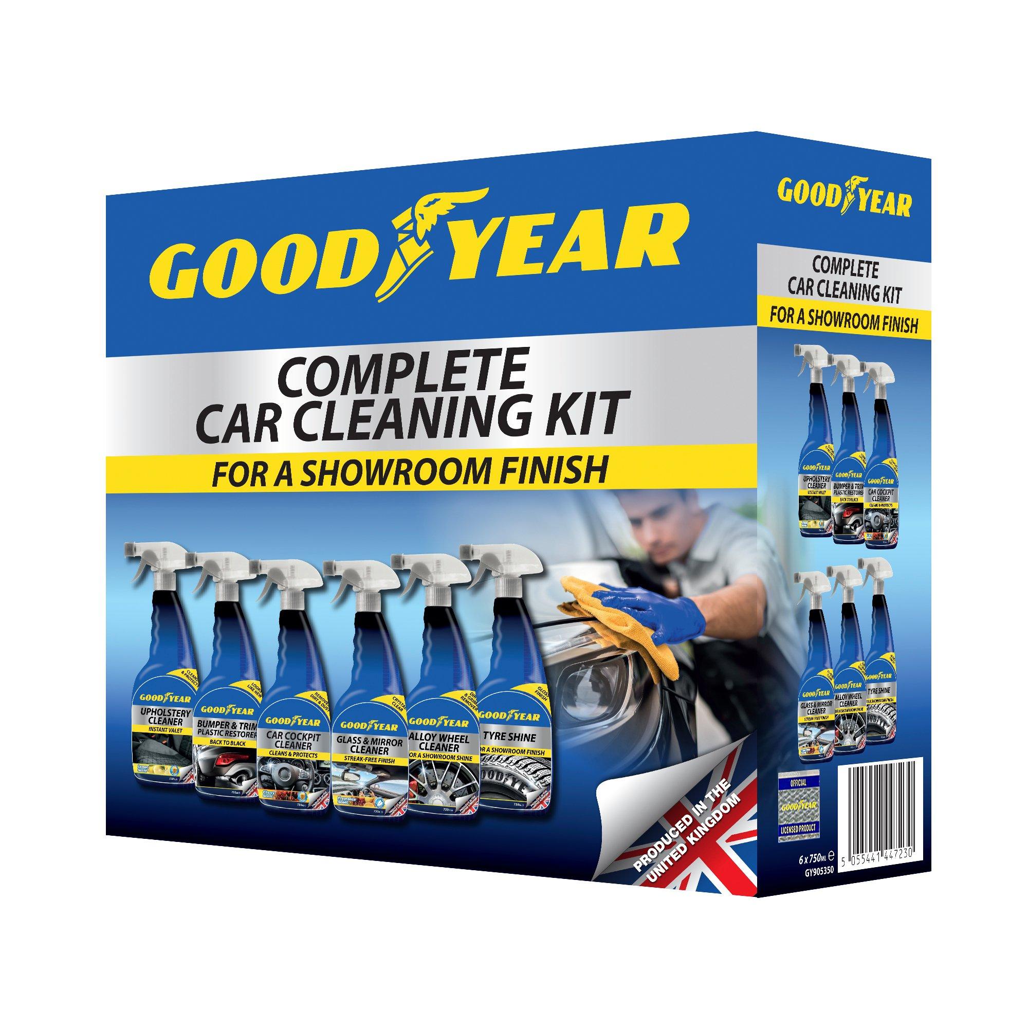 Black - Goodyear - Complete Car Cleaning Kit - 1
