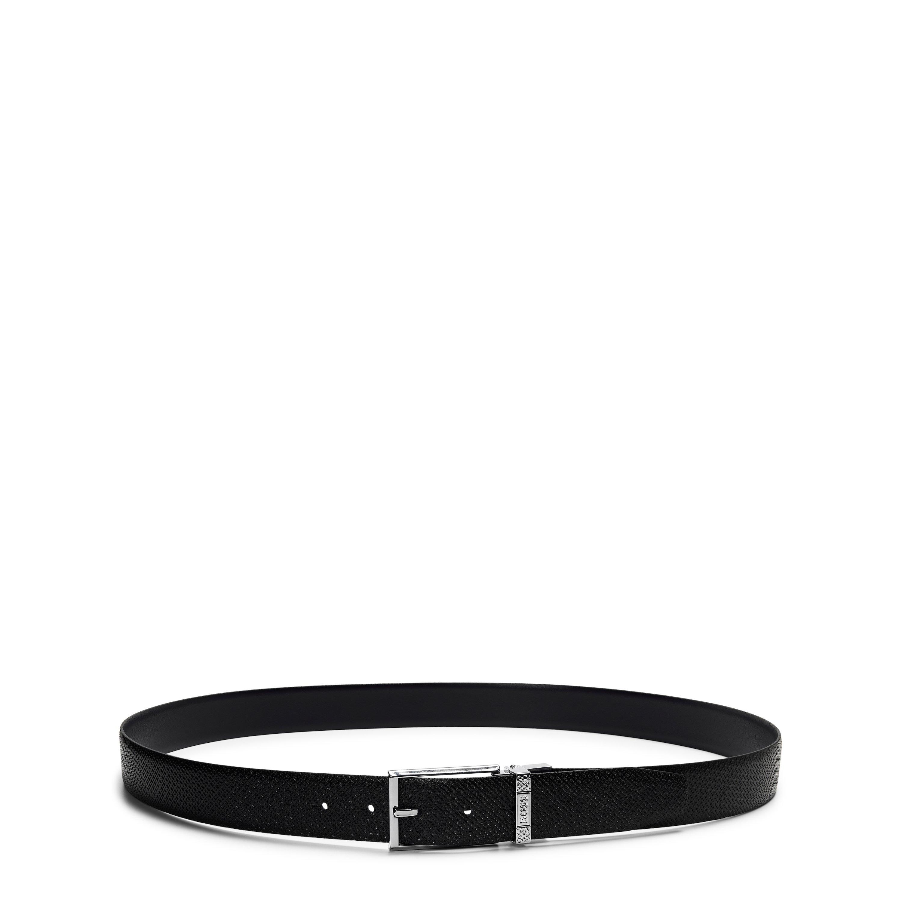 Black - Boss - Giaco Gb35 Pp 10245669 01 Leather Belt Mens - 1