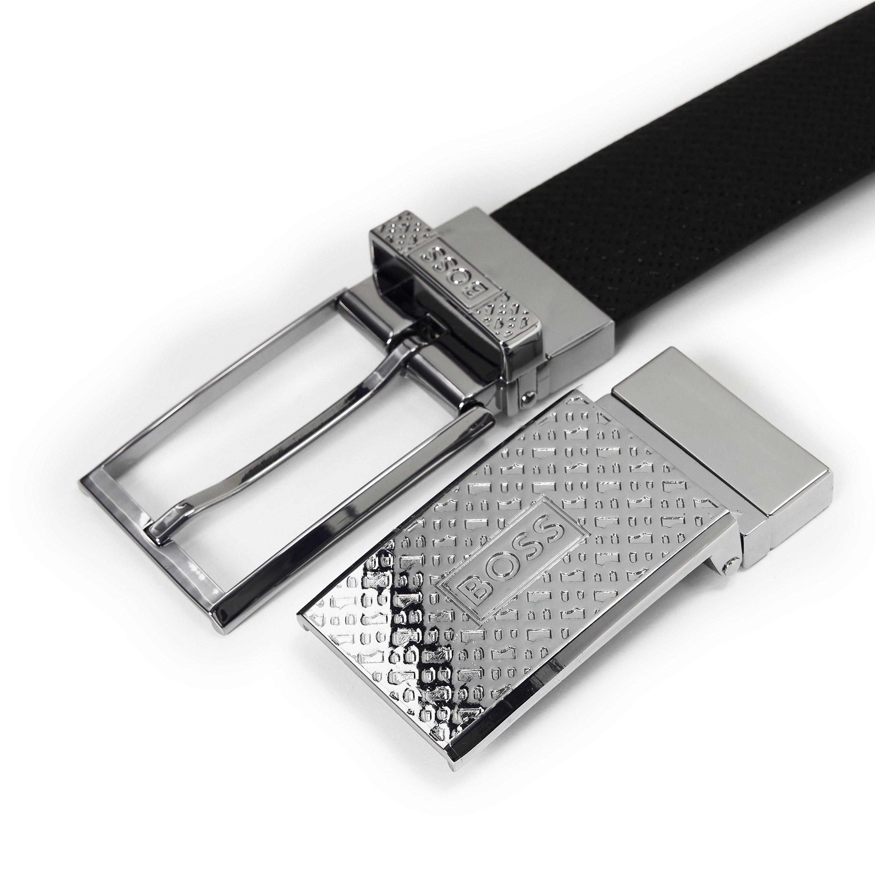 Black - Boss - Giaco Gb35 Pp 10245669 01 Leather Belt Mens - 3