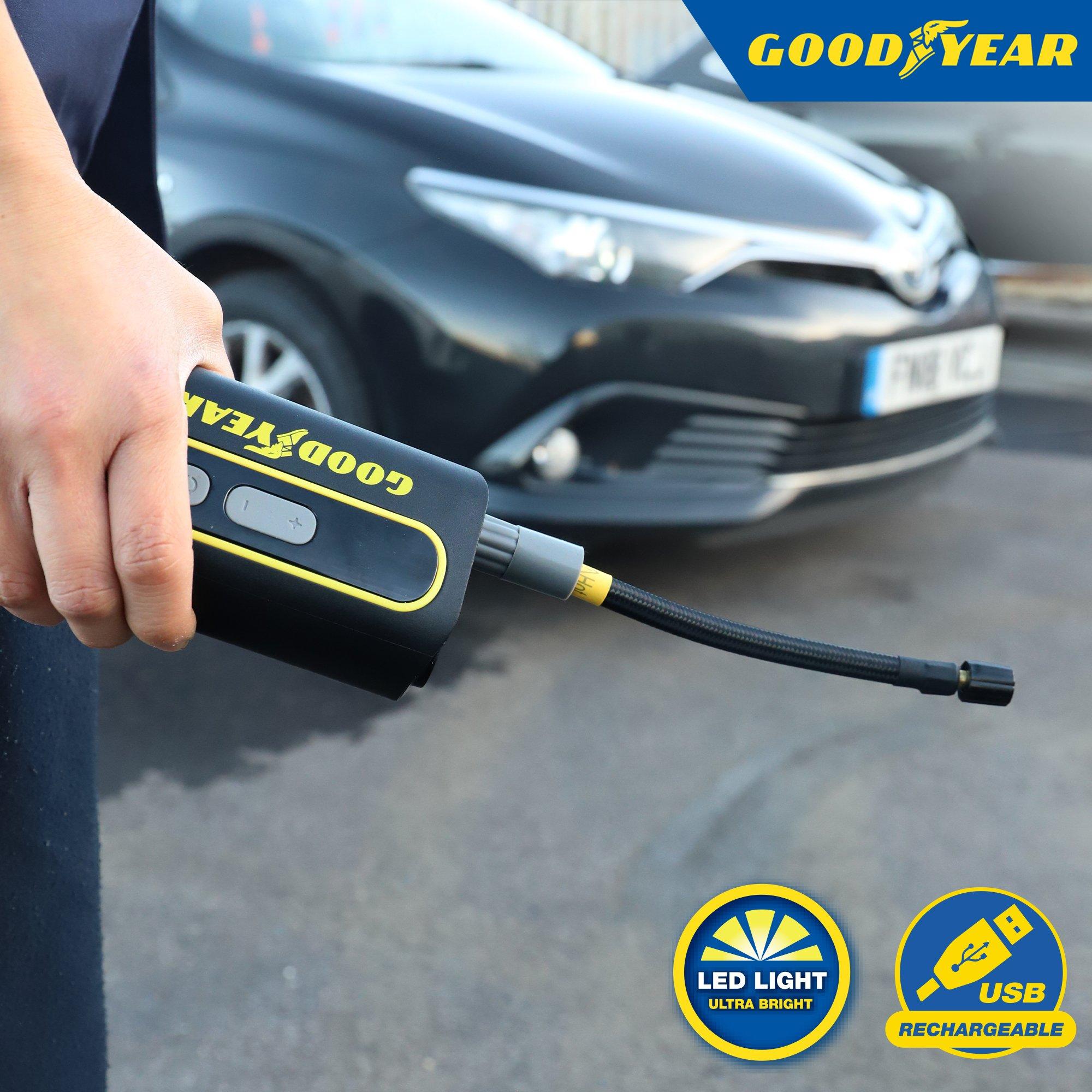 Negro - Goodyear - Goodyear Cordless Tyre Inflator - 5