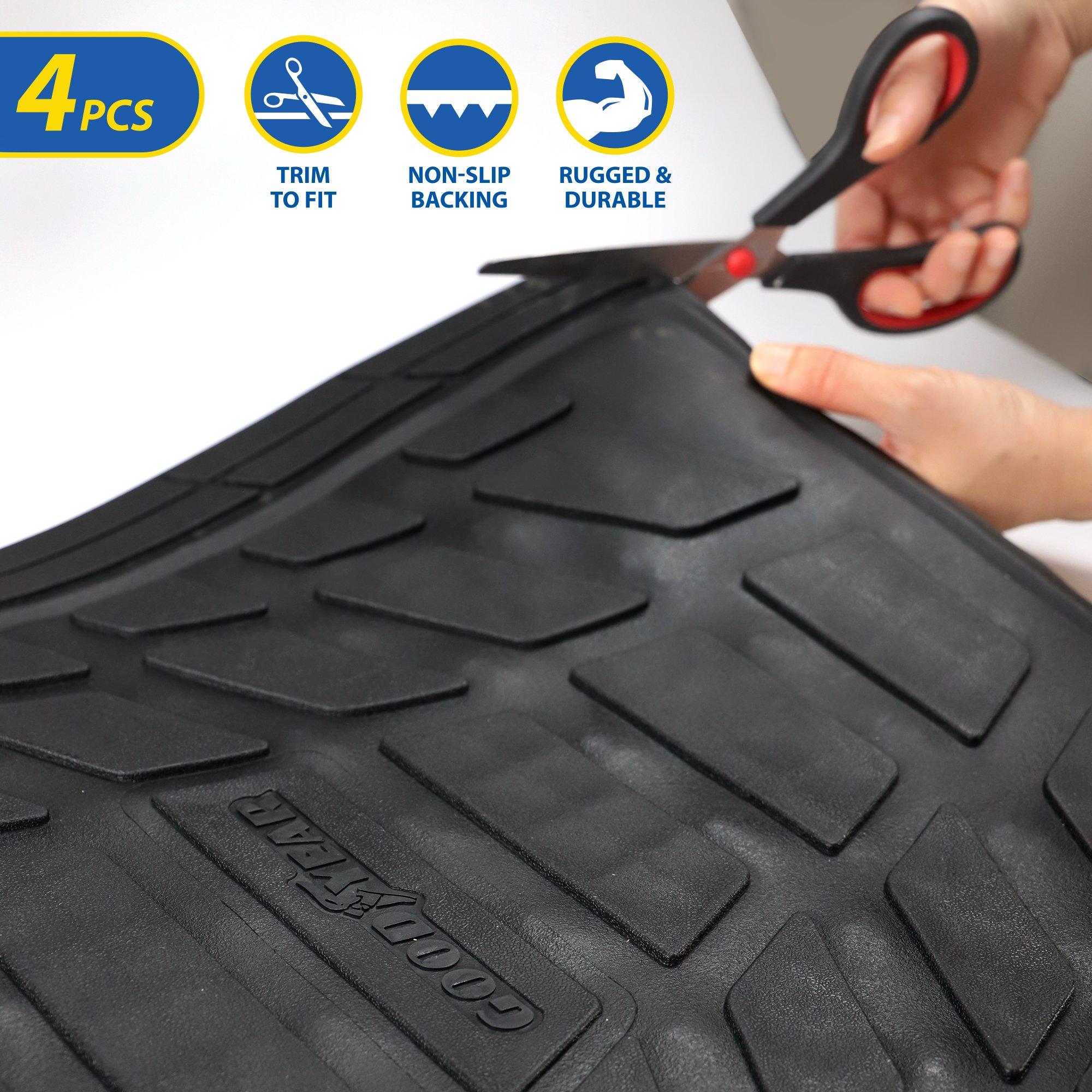 Sort - Goodyear - Goodyear 4 Piece Heavy Duty Rubber Car Mats - 4