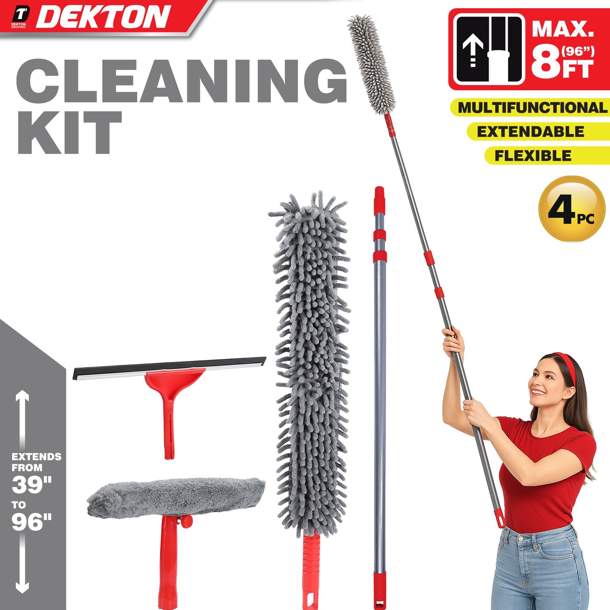 Red & Grey - Dekton - Dekton 4 Pc Cleaning Kit - 2