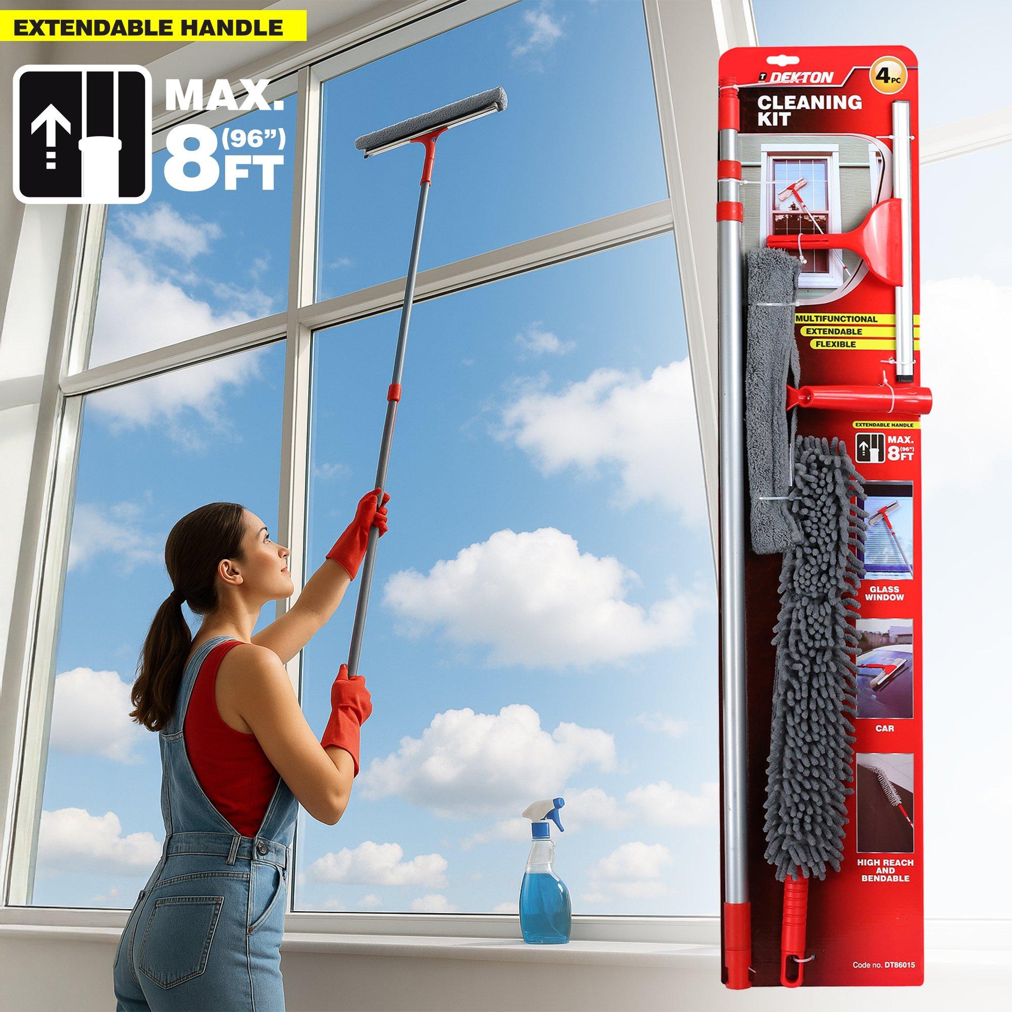 Red & Grey - Dekton - Dekton 4 Pc Cleaning Kit - 6