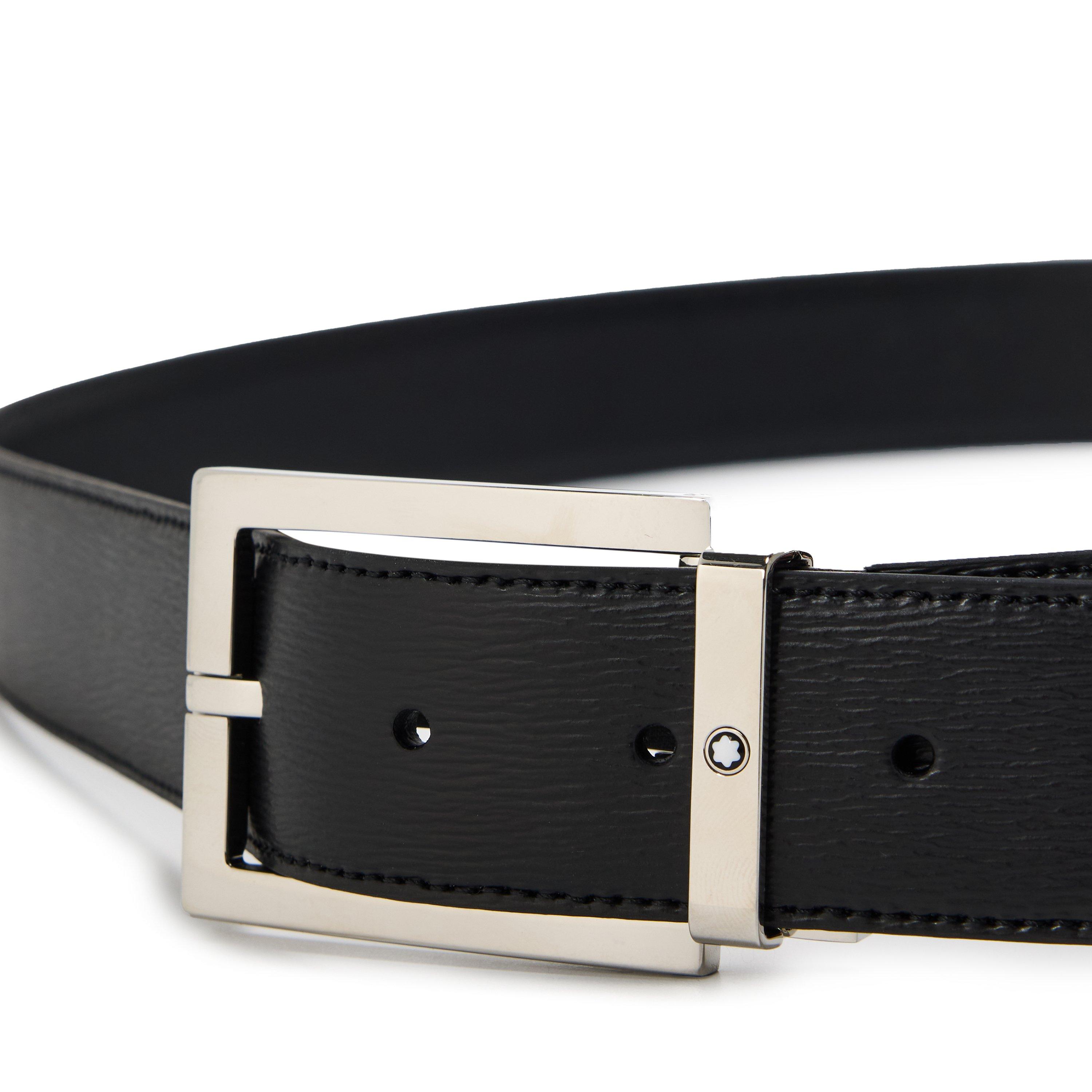 Black - Montblanc - MB 35 mm leather Blt Sn63 - 3