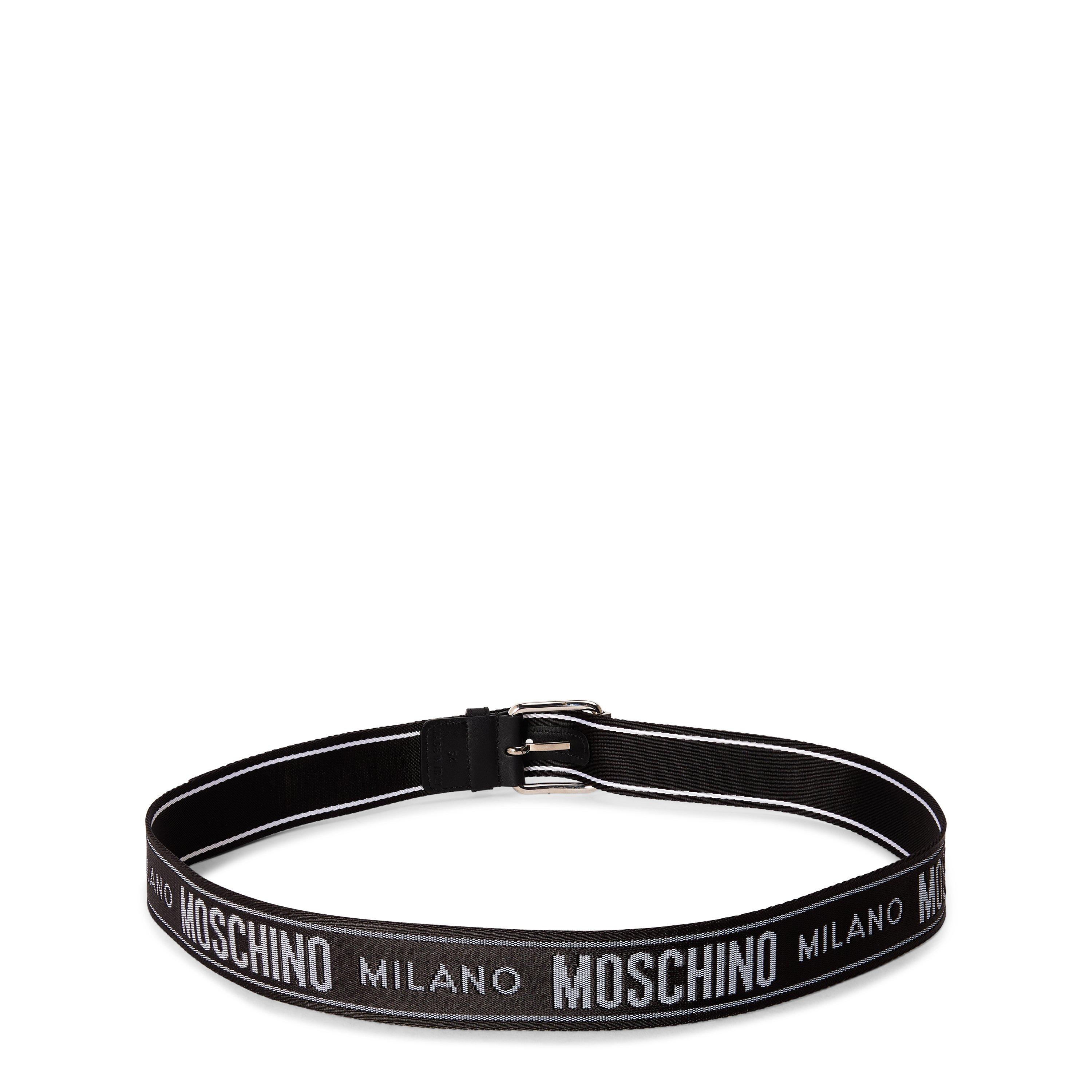 Moschino Men's Leather Belt - Black - Size 58