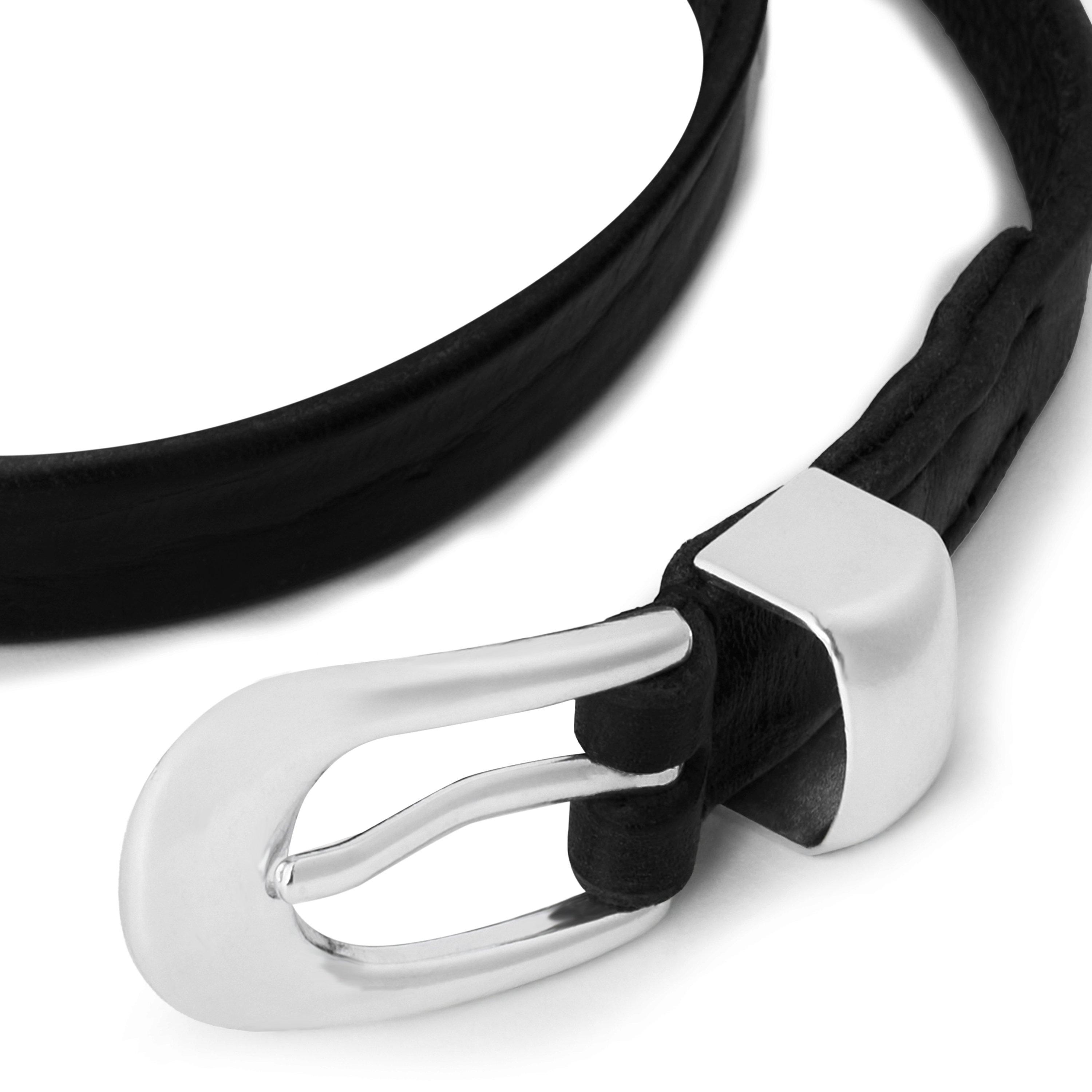 Black Leather - Our Legacy - Men's Leather Belt - 3