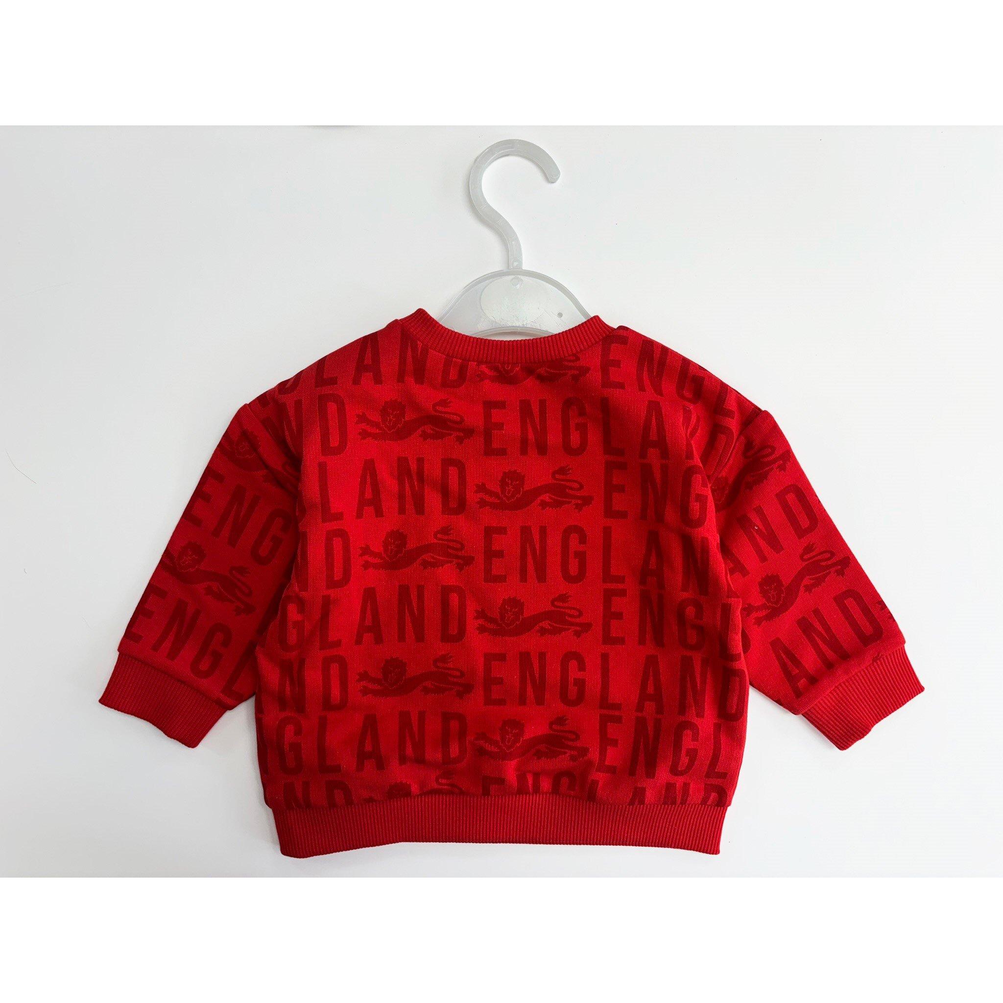 Rød - Team - England Crew Neck Sweatshirt - 2