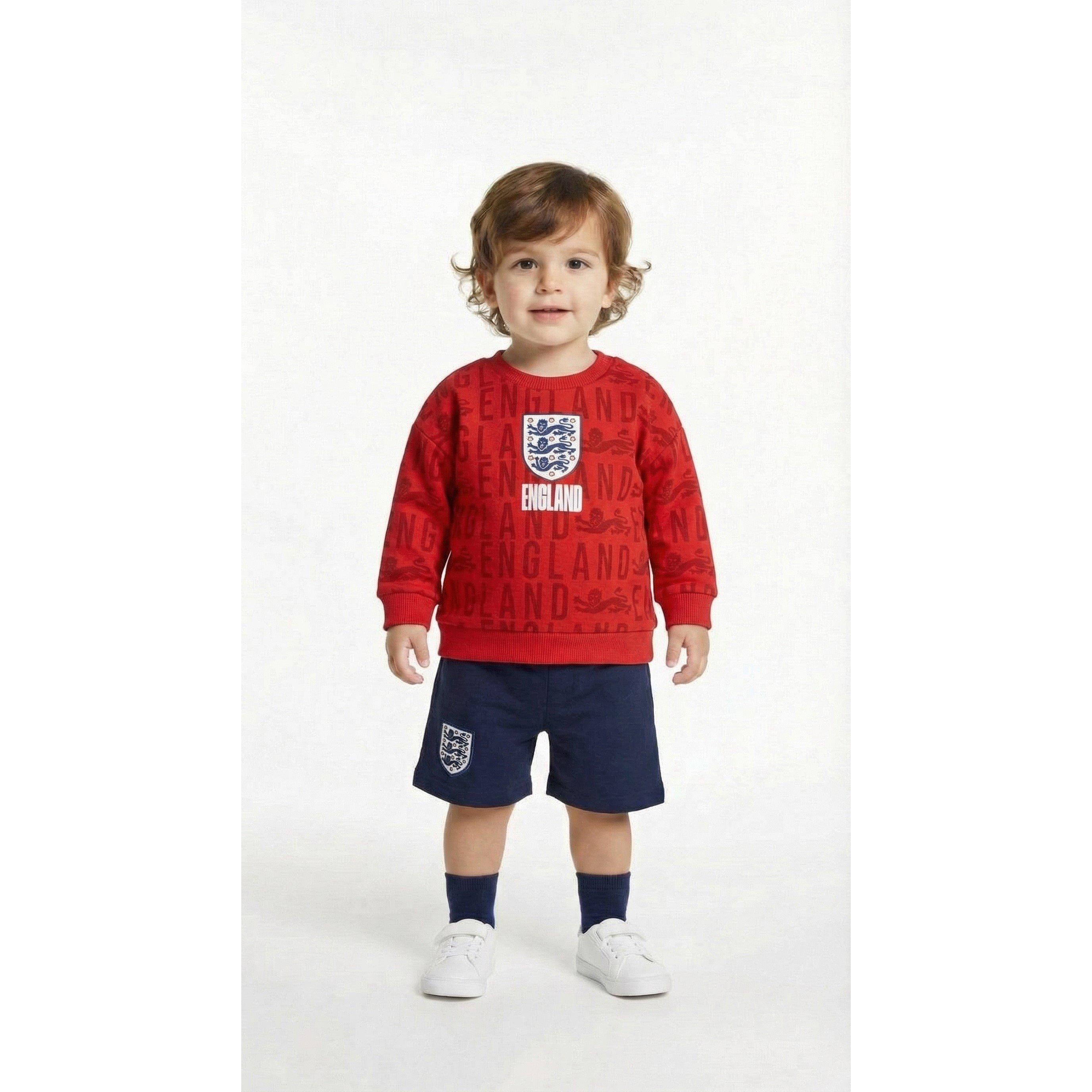 Rød - Team - England Crew Neck Sweatshirt - 3