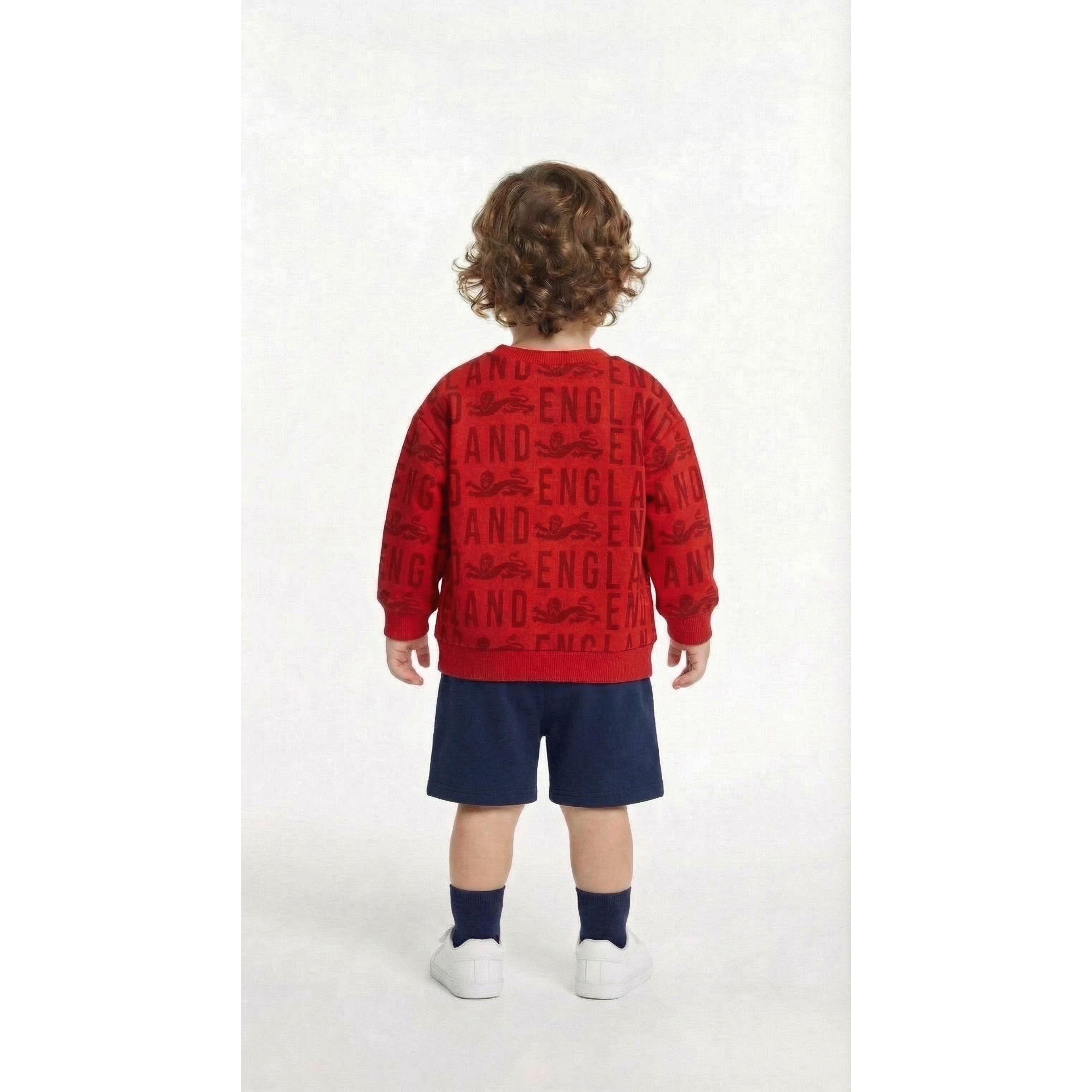 Rød - Team - England Crew Neck Sweatshirt - 4