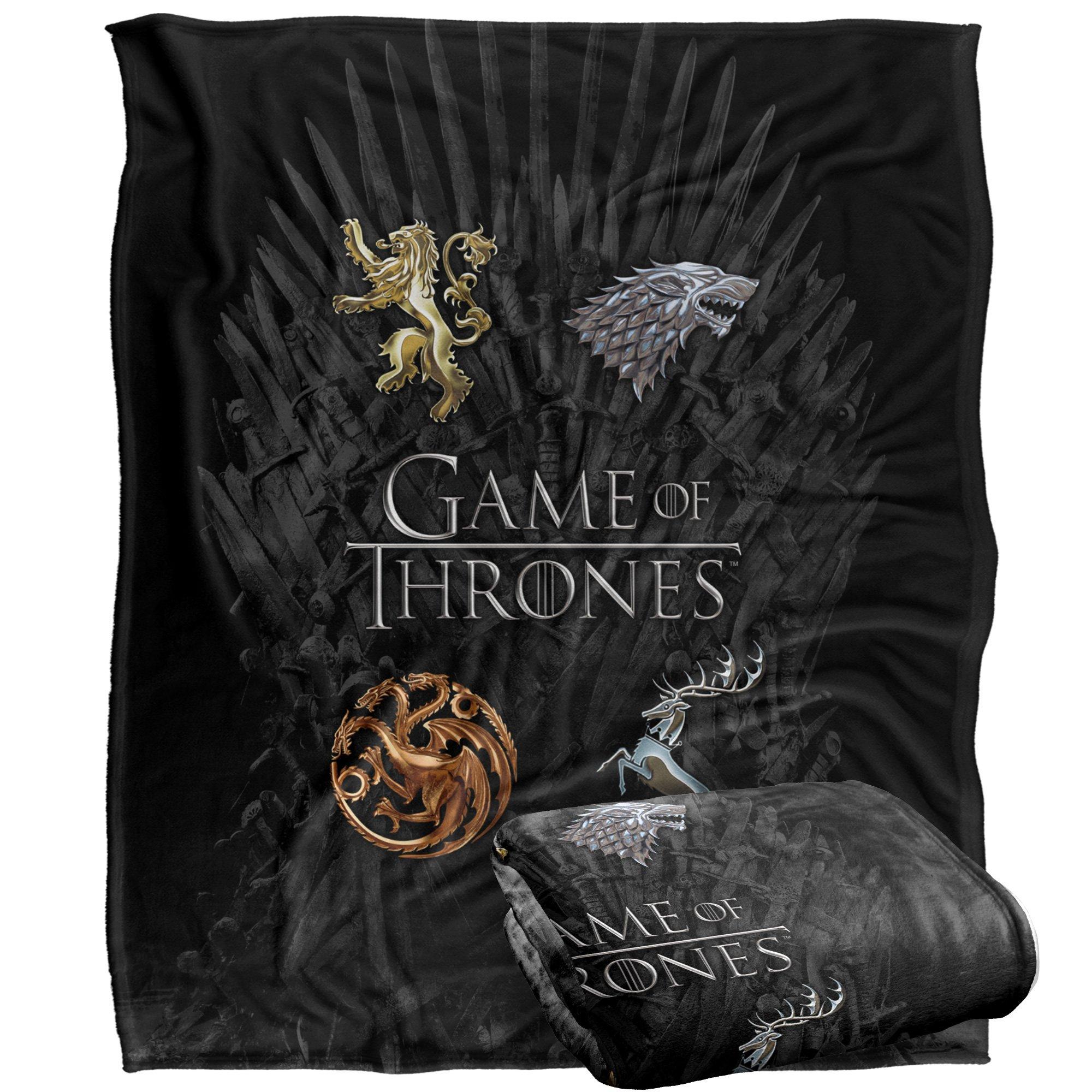 House Sigils - Game of Thrones - Chrome House Sigils Blanket - 3