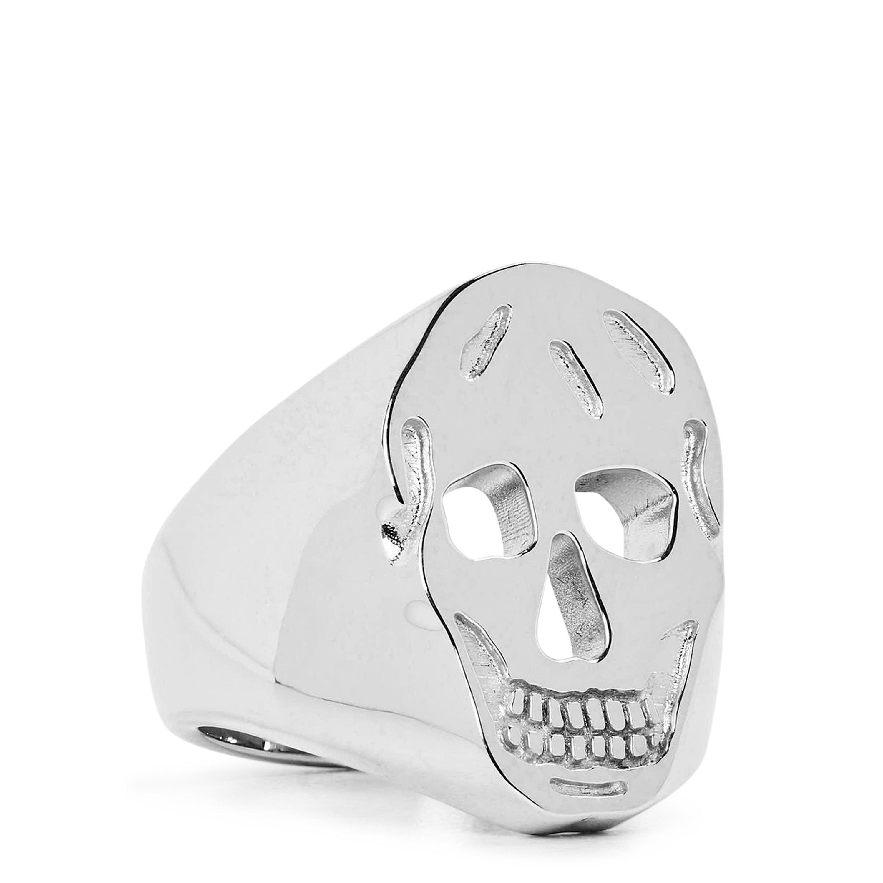 Silver - Alexander McQueen - Alex Skull Ring Sn63 - 1