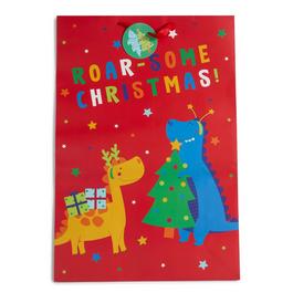 The Spirit Of Christmas SOC Dinosaur Jumbo Gift Bag