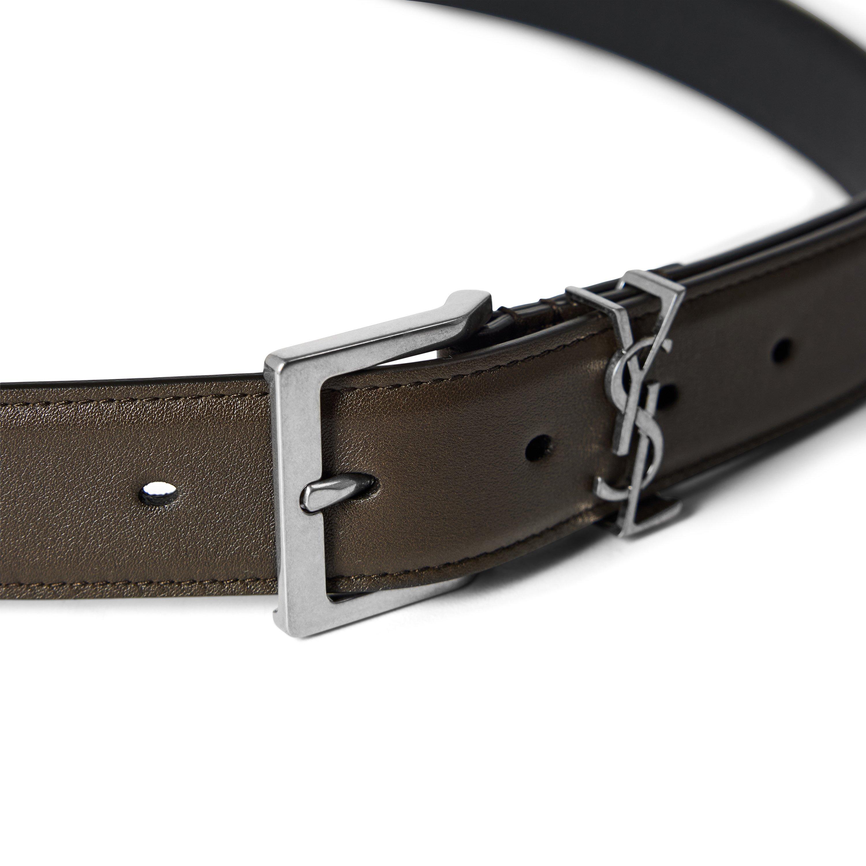 Brown - Saint Laurent - Saint Cass Belt Sn64 - 3