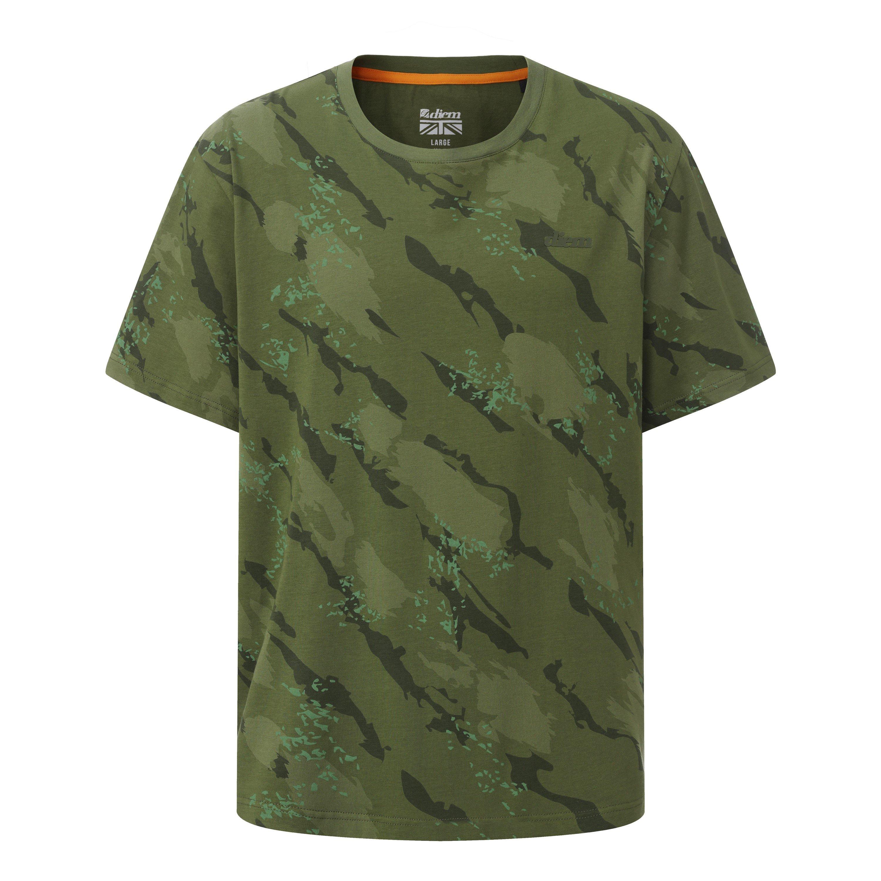 Camo Light - Diem - Mens Angler Fishing T-Shirt