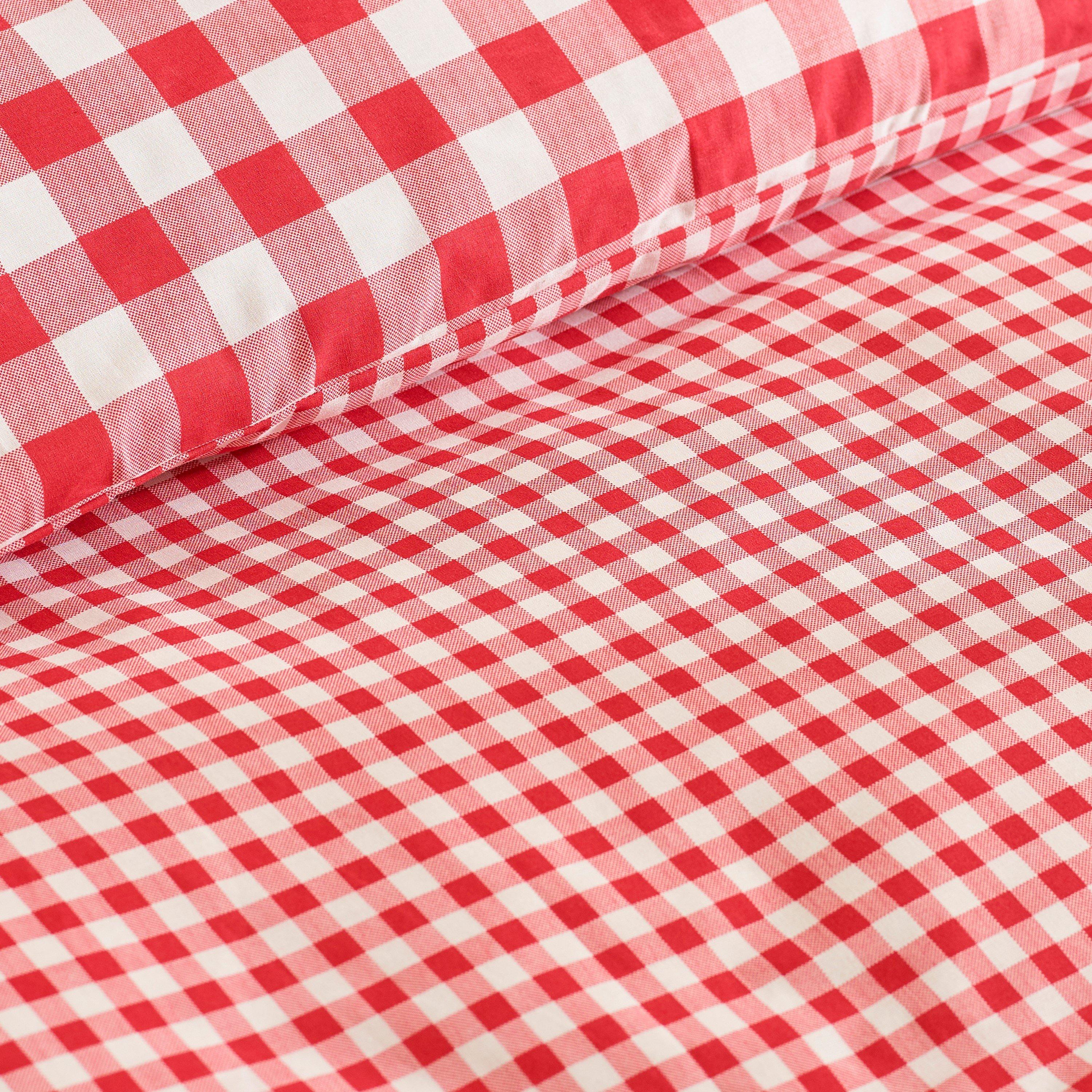 Rosso - Catherine Lansfield - Bamford Gingham Check Duvet Cover Set - 4