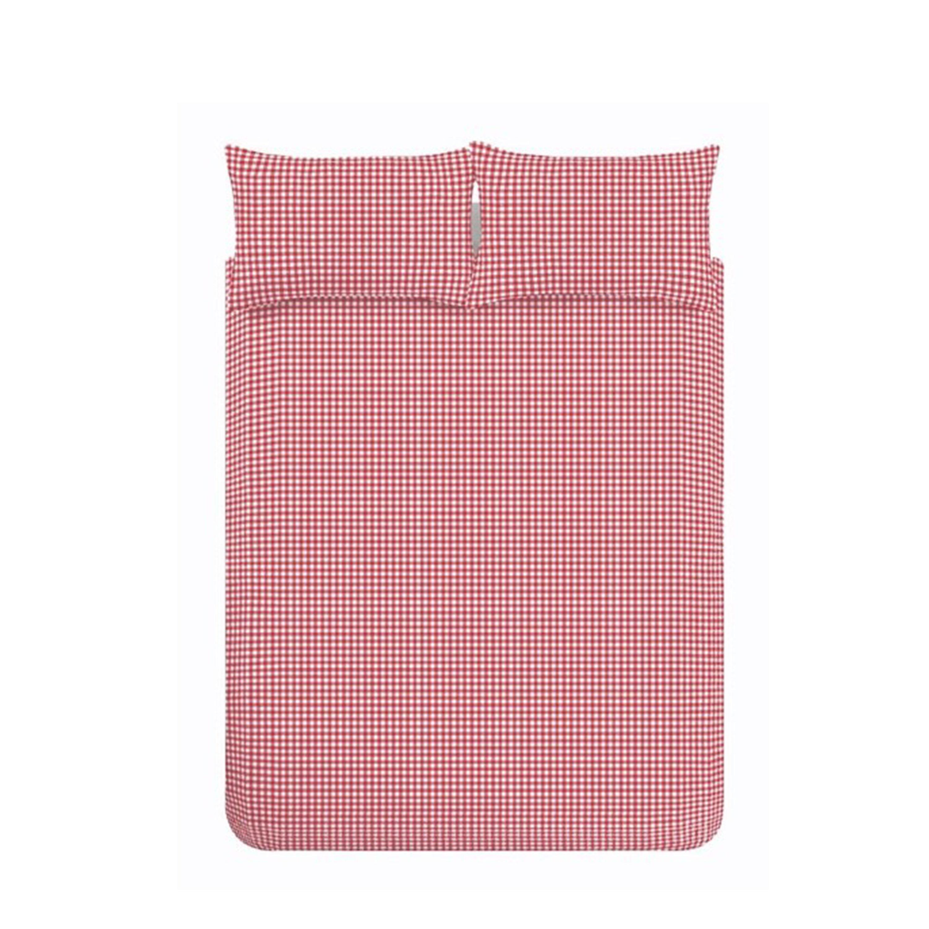Rosso - Catherine Lansfield - Bamford Gingham Check Duvet Cover Set - 5