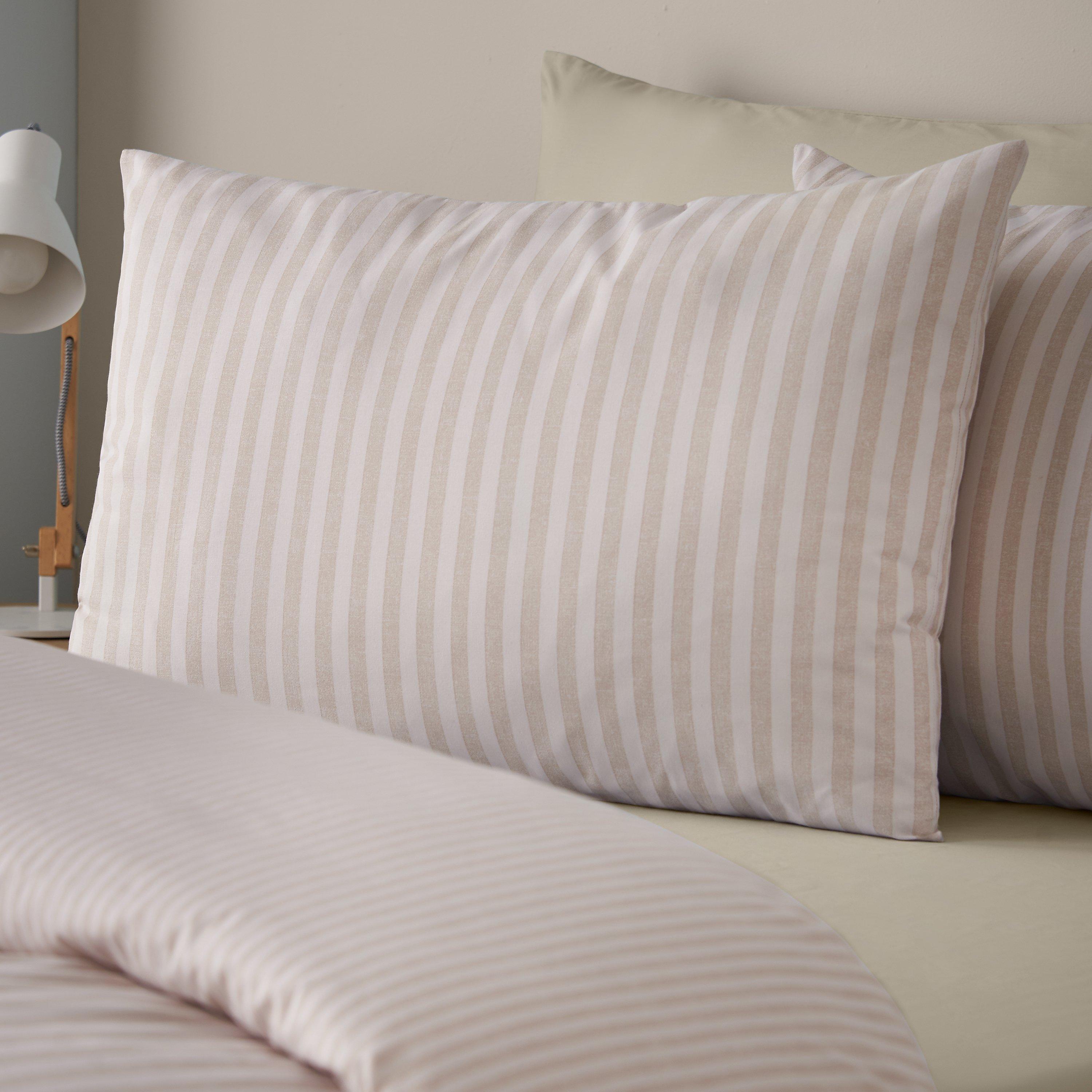 Naturlig - Catherine Lansfield - Epping Textured Stripe Duvet Cover Set - 3