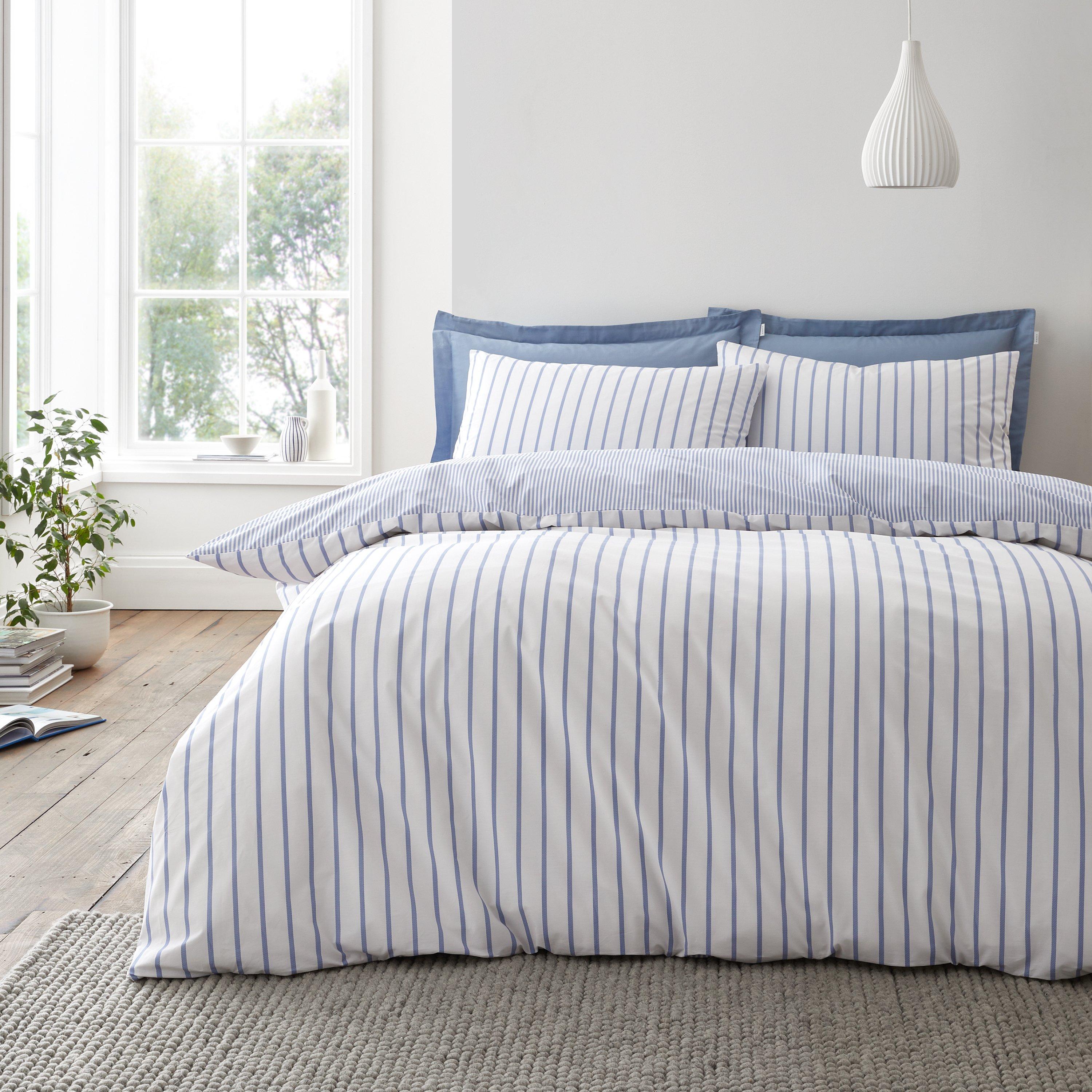 Blue - Bianca - Hampton Stripe Duvet Cover Set - 1