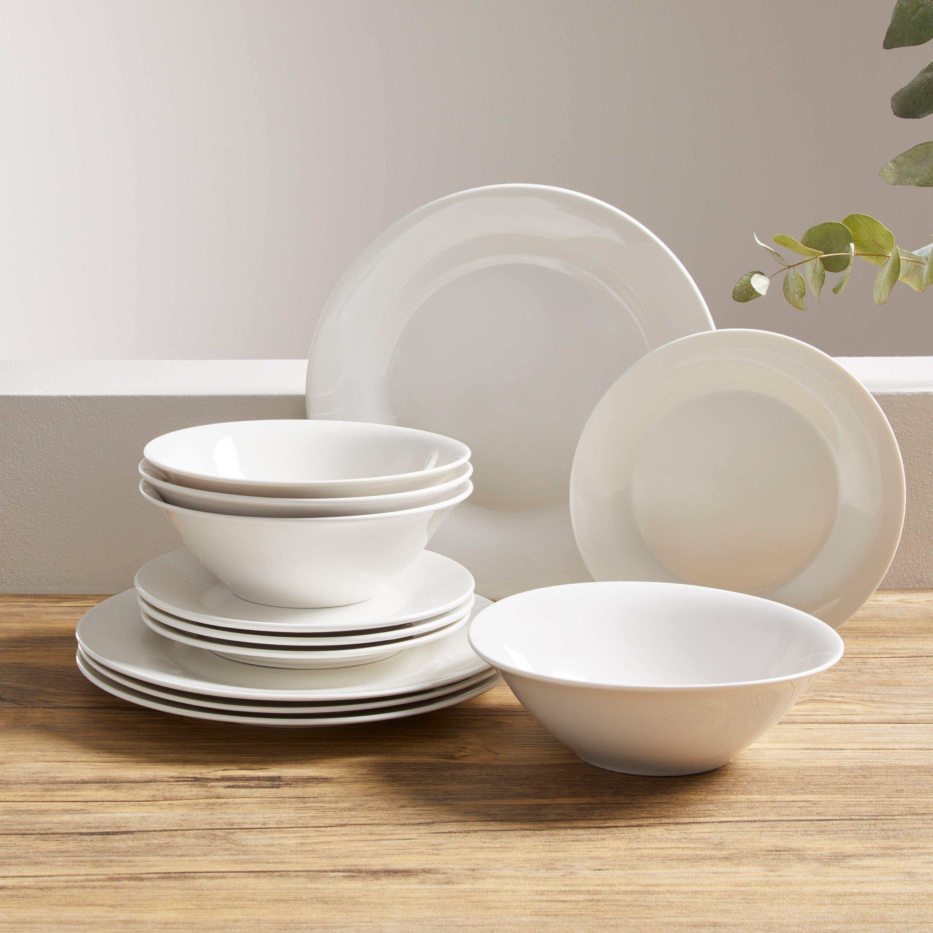 Bianco - Biba - 12 Piece Porcelain Dinner Set - 1