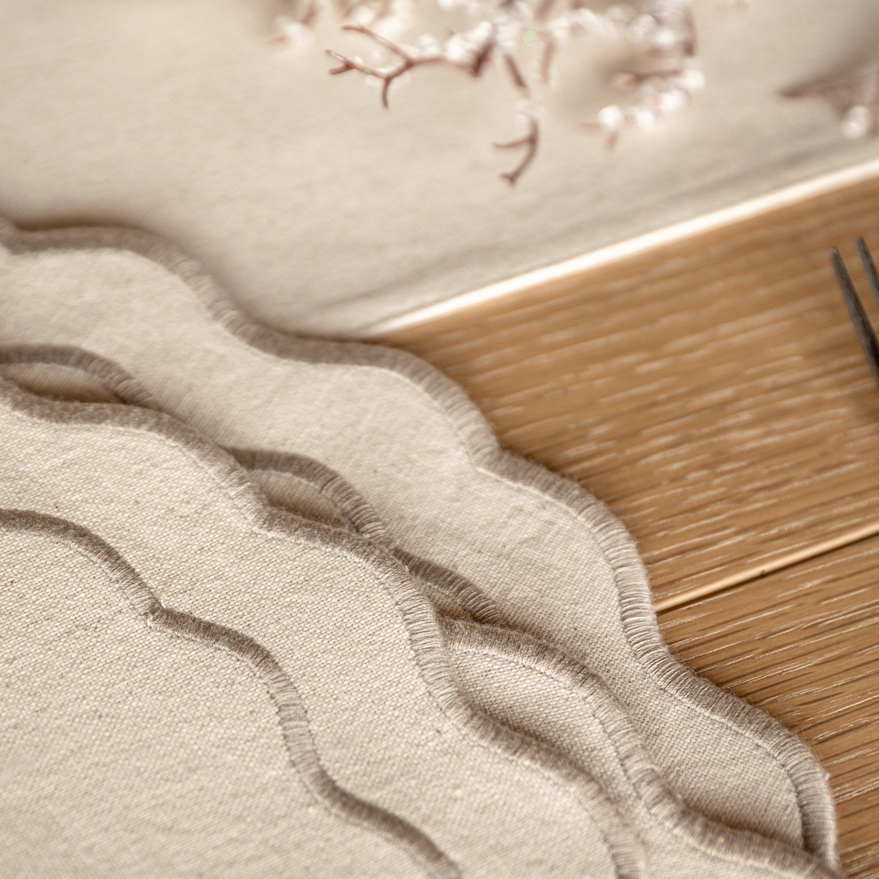Deco Luxe - Gallery - Deco Luxe Scallop Recycled Cotton Placemat 40x40cm - 2