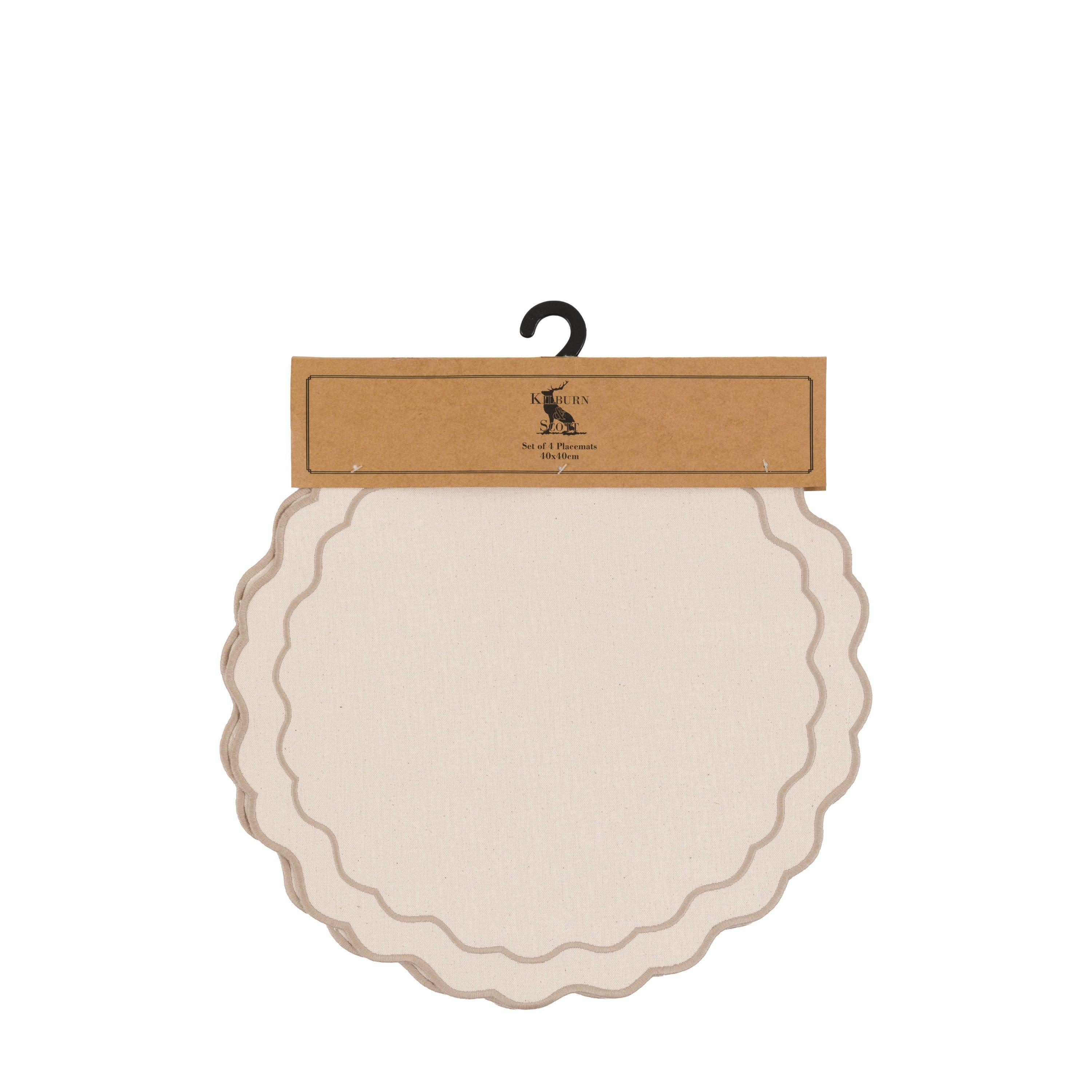 Deco Luxe - Gallery - Deco Luxe Scallop Recycled Cotton Placemat 40x40cm - 3