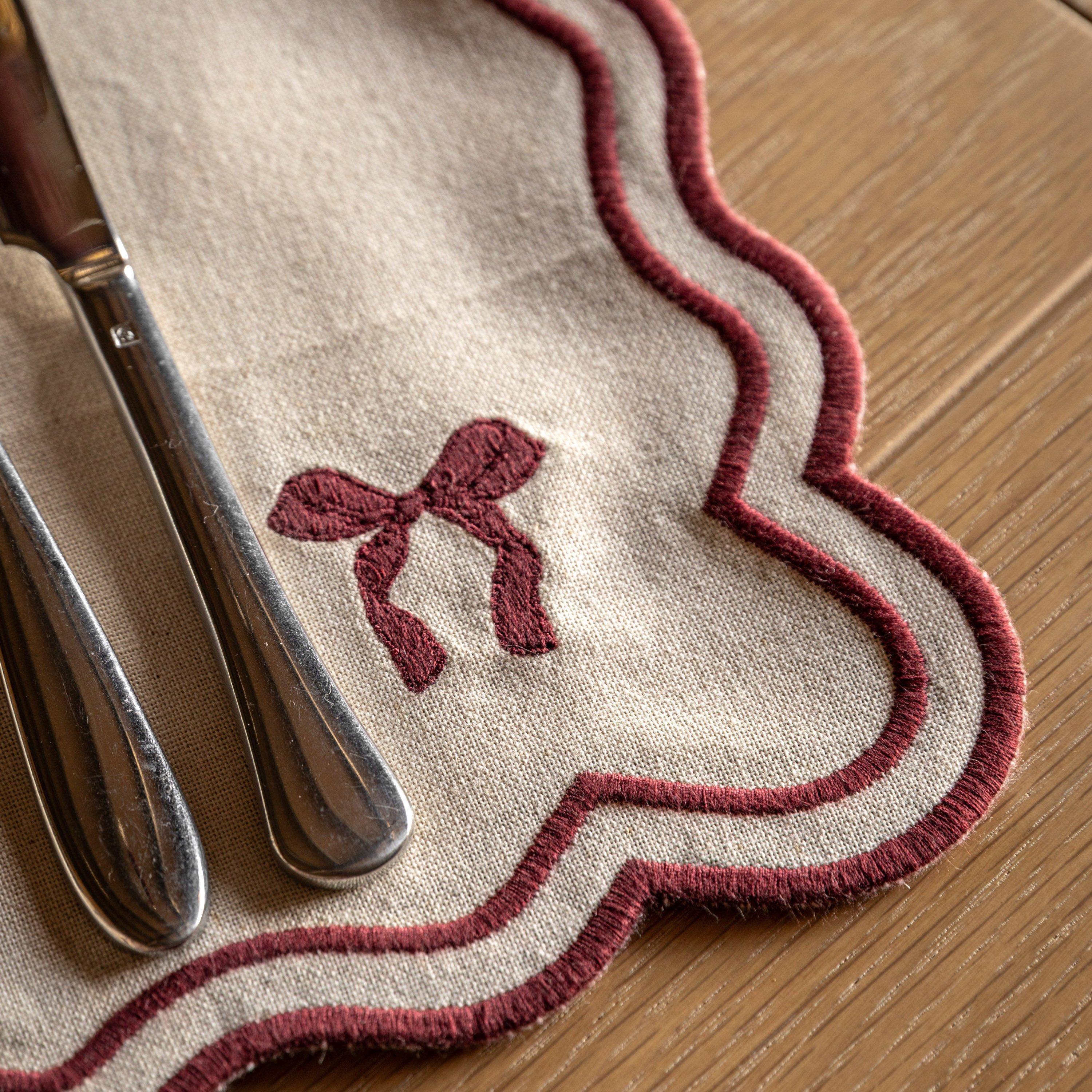 Red Scallop - Gallery - Gallery Napkin Set 88 - 2