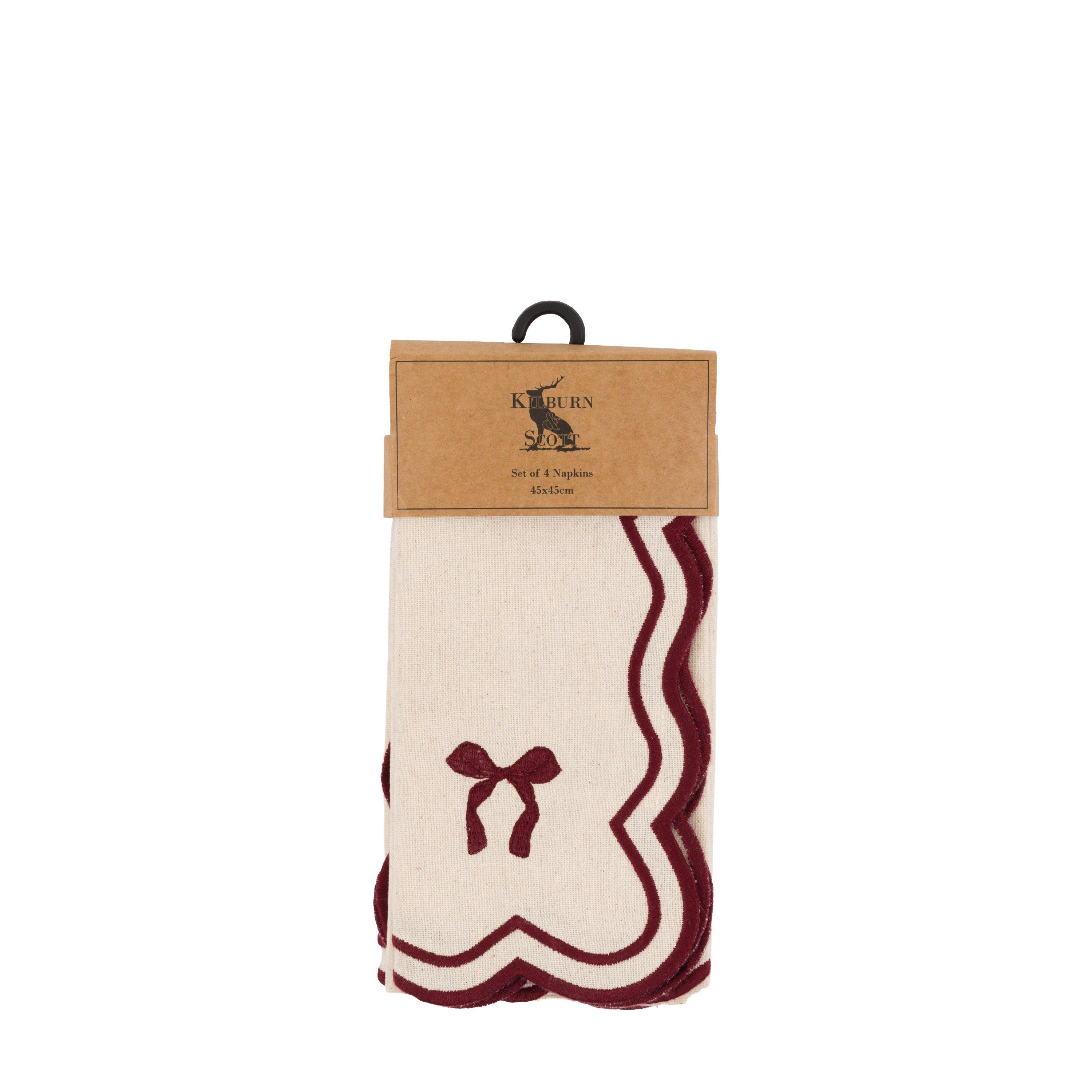 Red Scallop - Gallery - Gallery Napkin Set 88 - 4