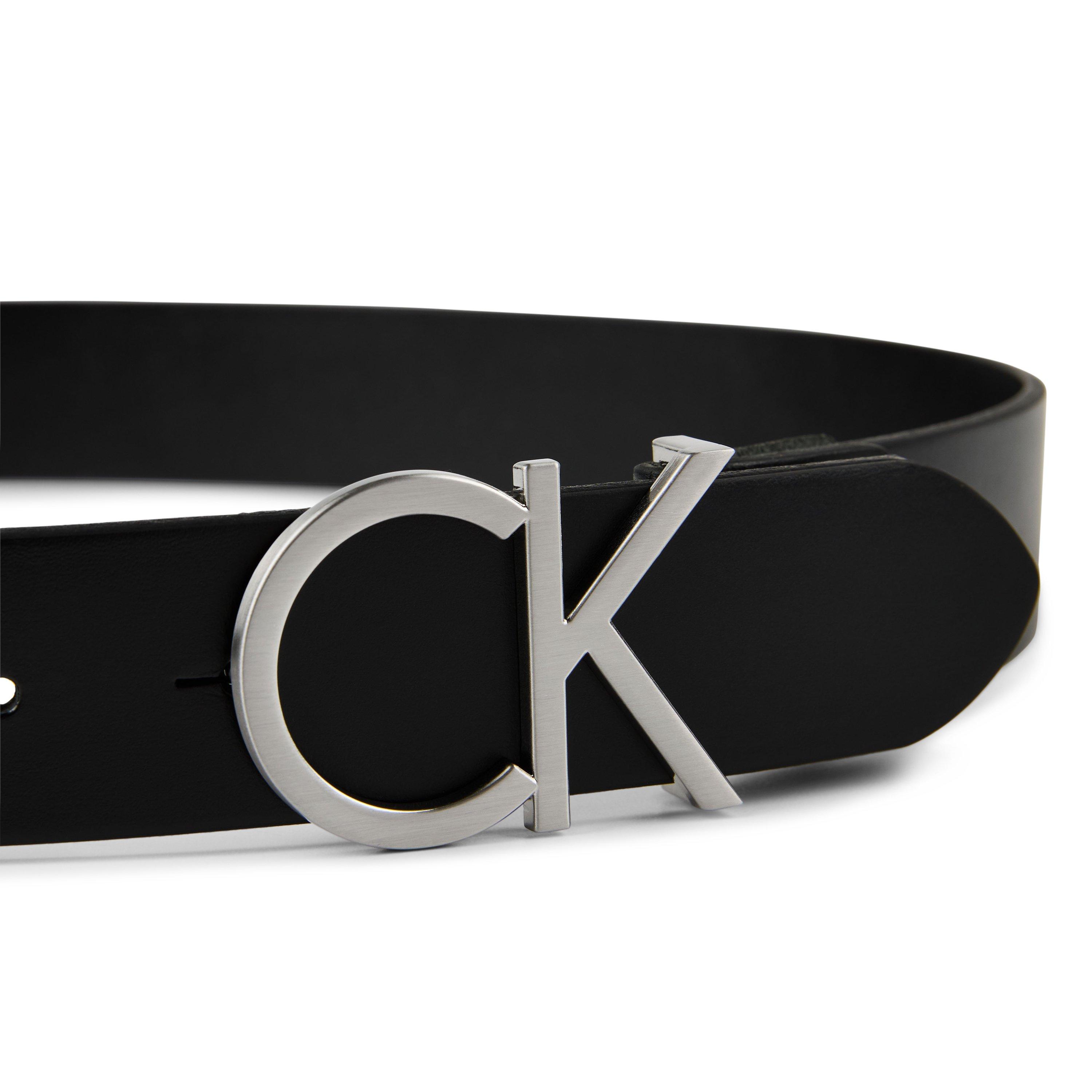 Black - Calvin Klein - Adjustable Logo Belt 3.5cm - 4