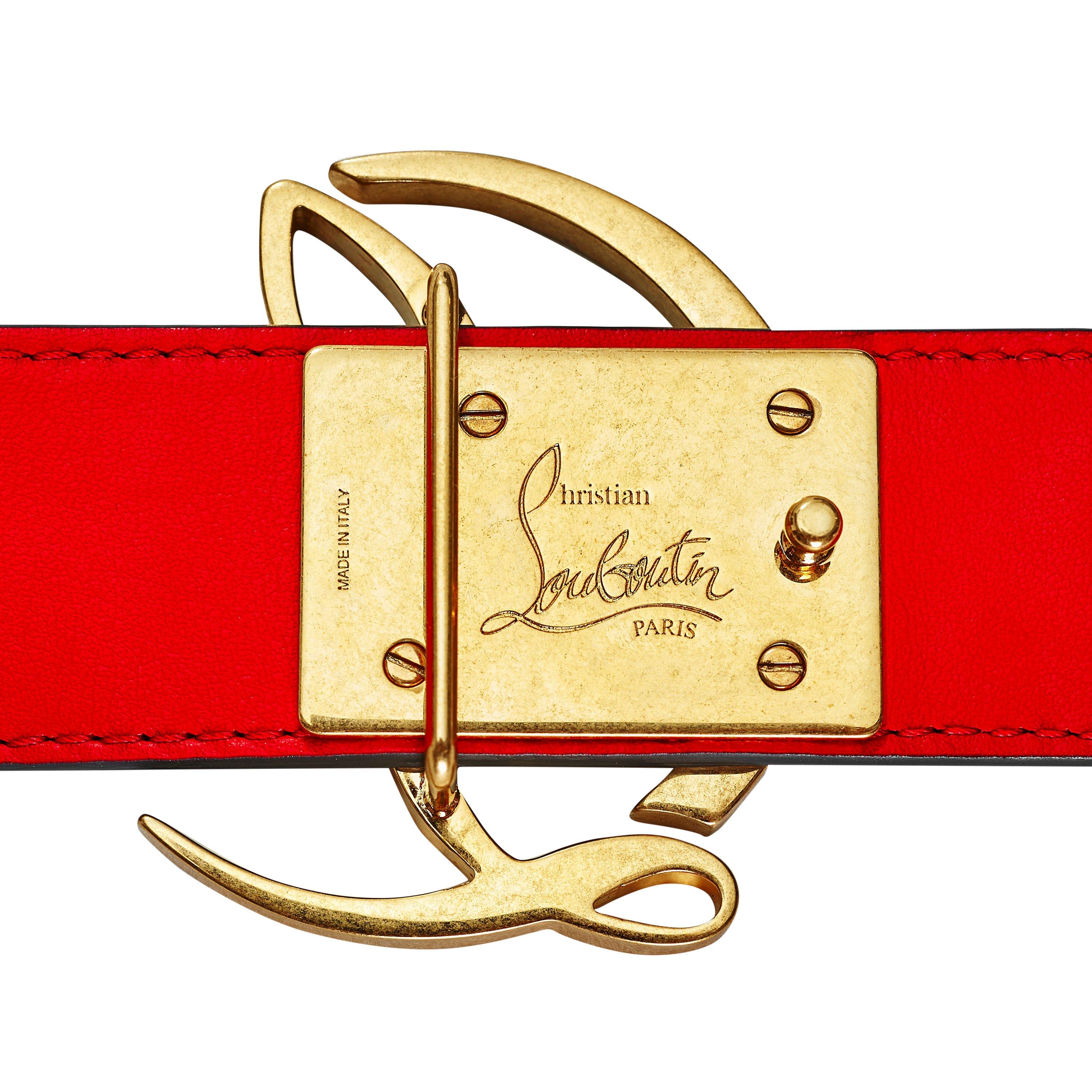 Black/Gold 3279 - Christian Louboutin - CL Logo Belt - 5