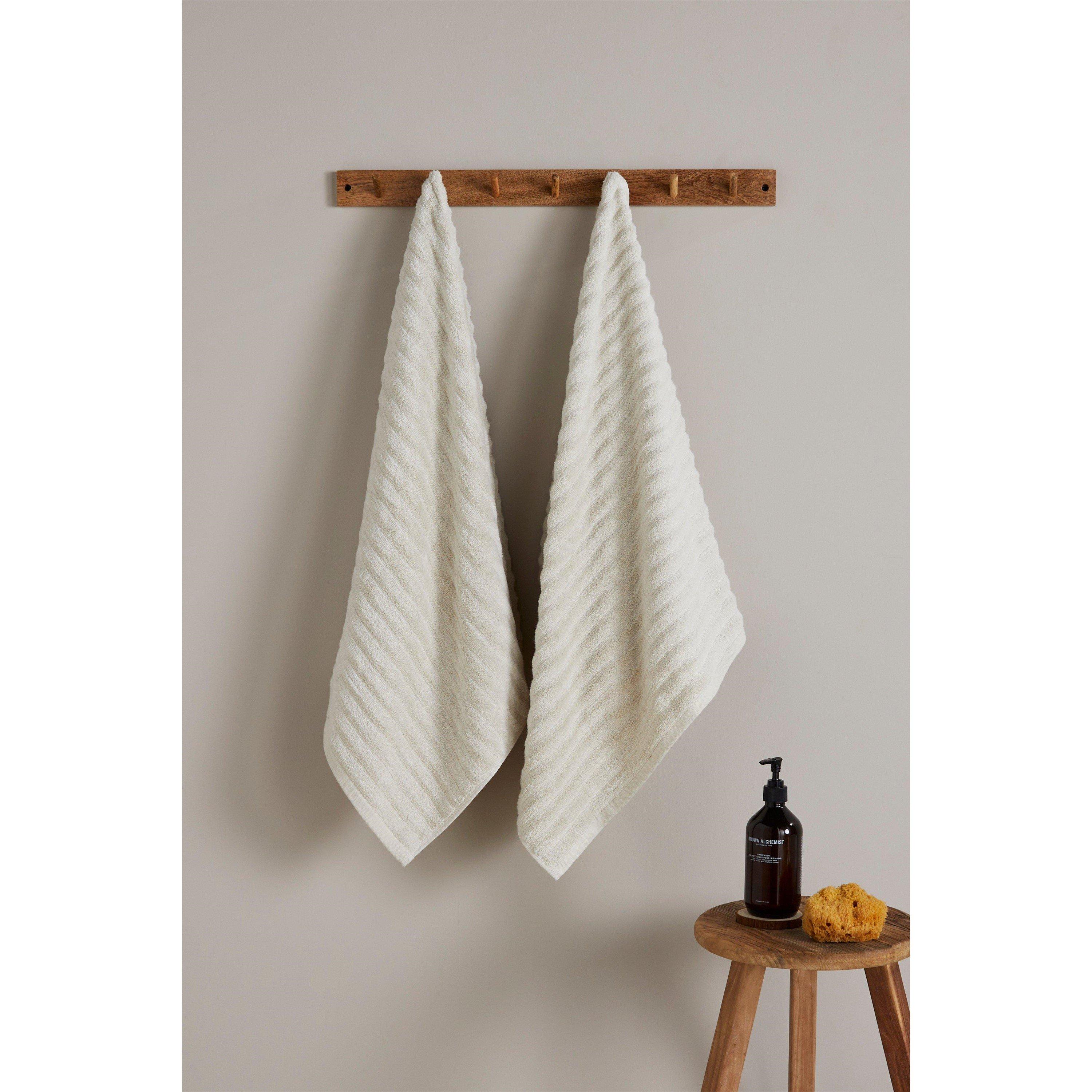 Natural - Homelife - Super Soft Ribbed Bath Towels - 1