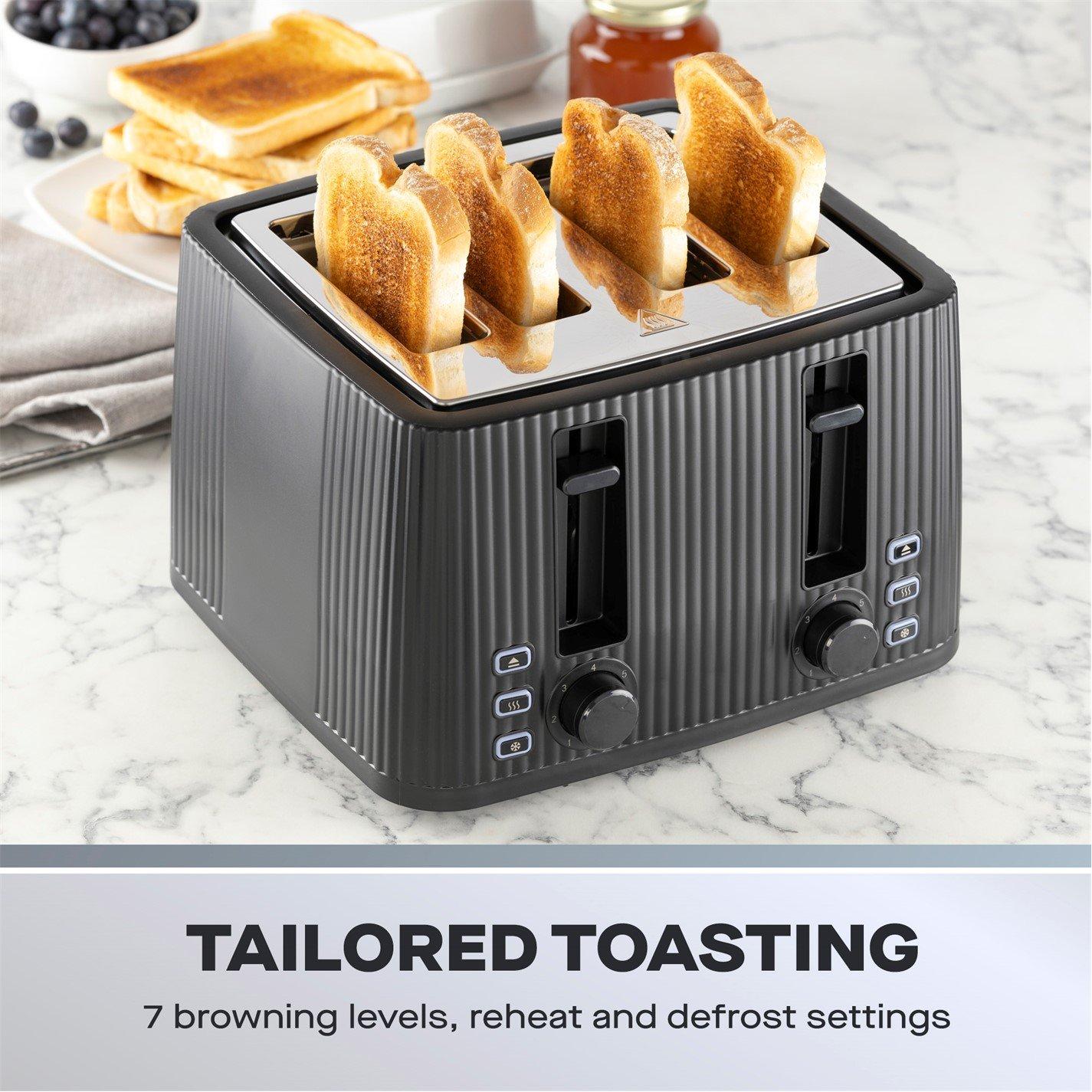 Black - Daewoo Electricals - Kettle and 4 Slice Toaster Twin Pack - 3