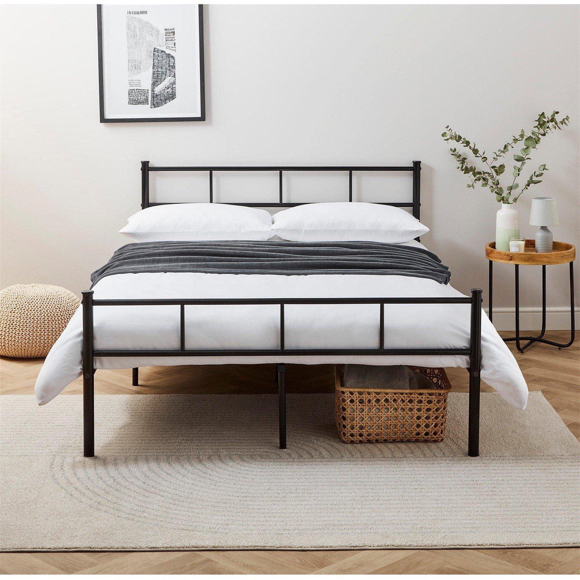 Black - Homelife - Metal Bed - 1