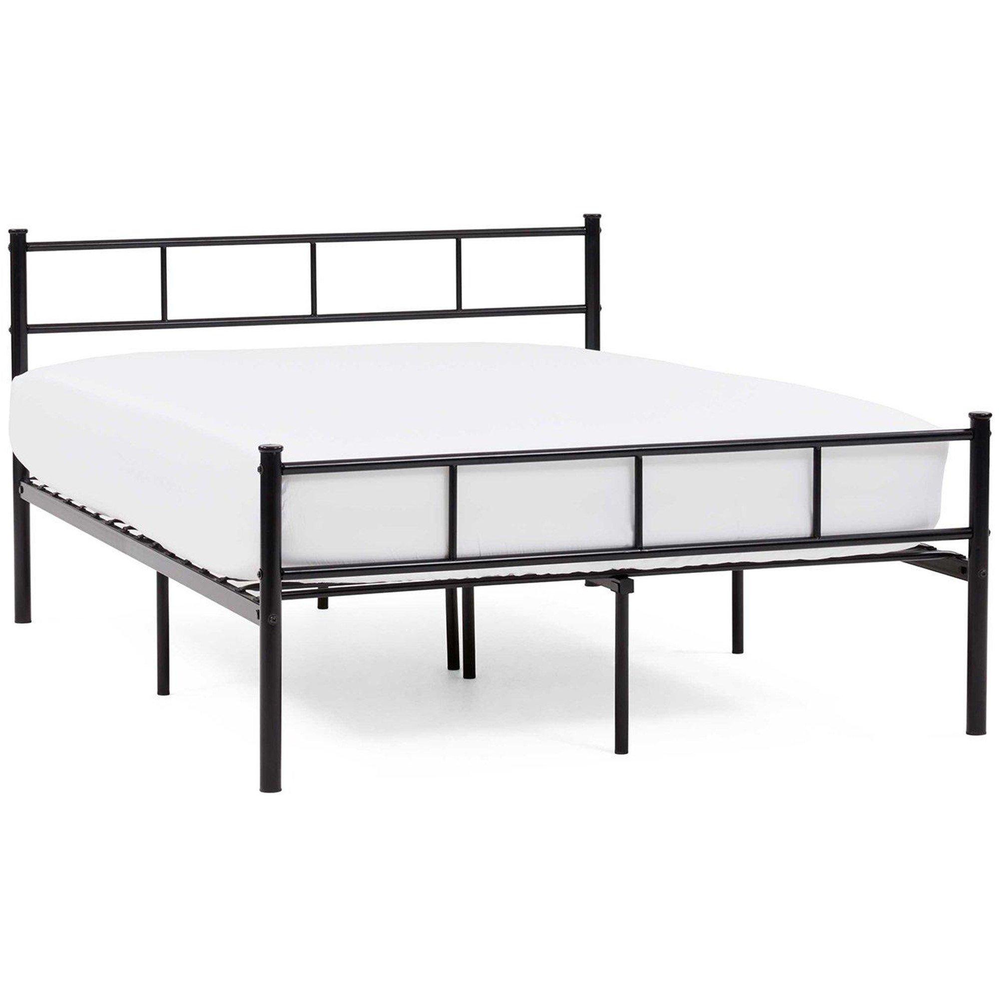 Black - Homelife - Metal Minimalist Bed - 2