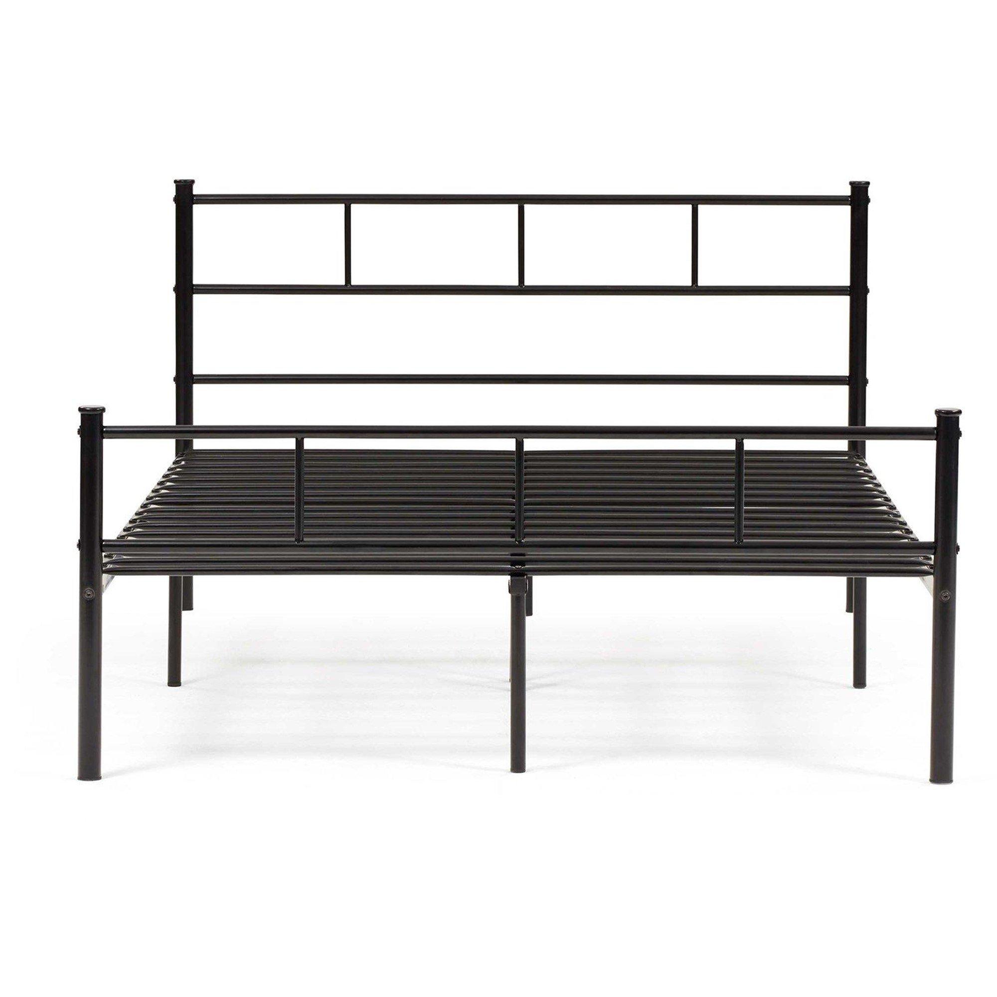 Black - Homelife - Metal Minimalist Bed - 3