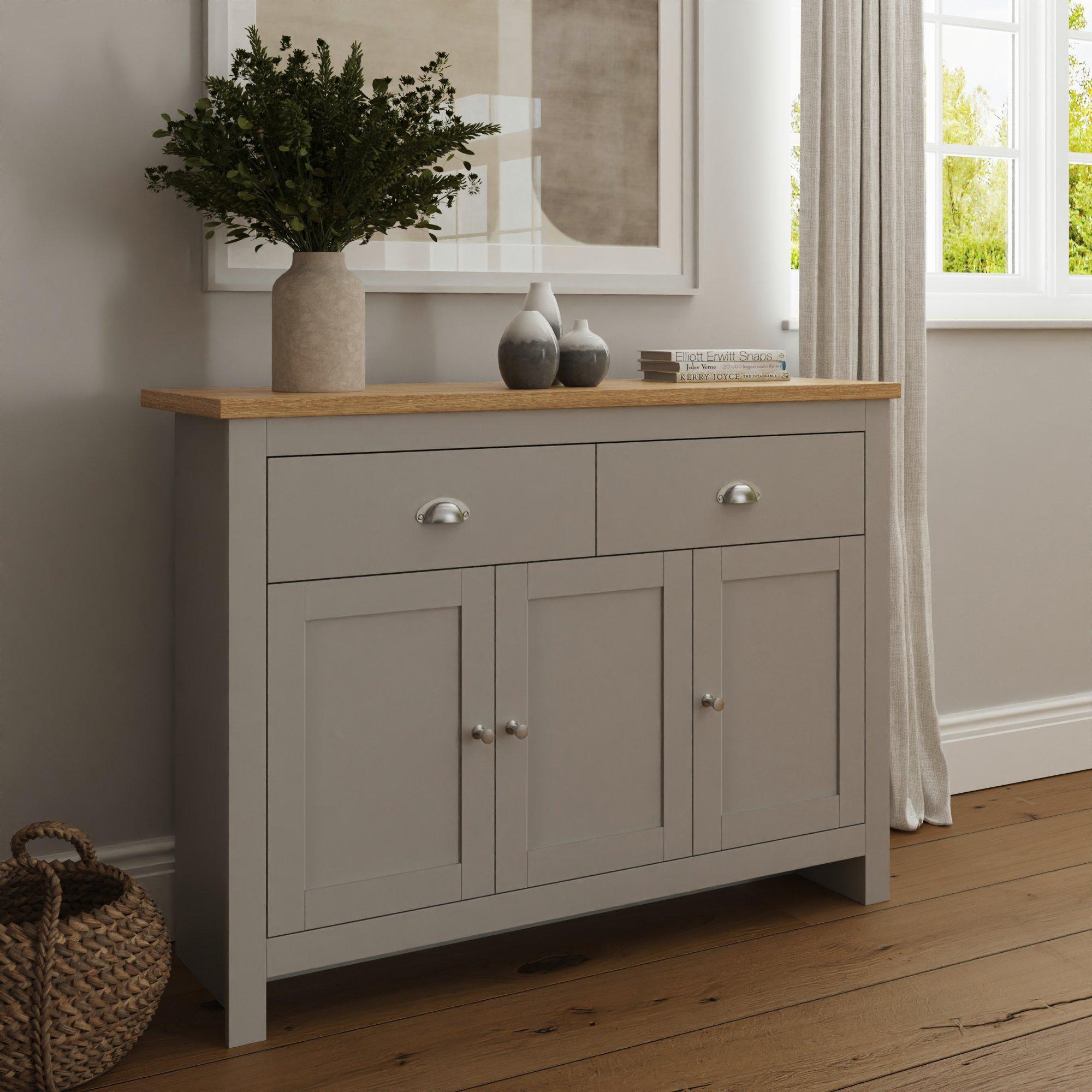 Grey - GFW - GFW Lancaster Large Sideboard - 2