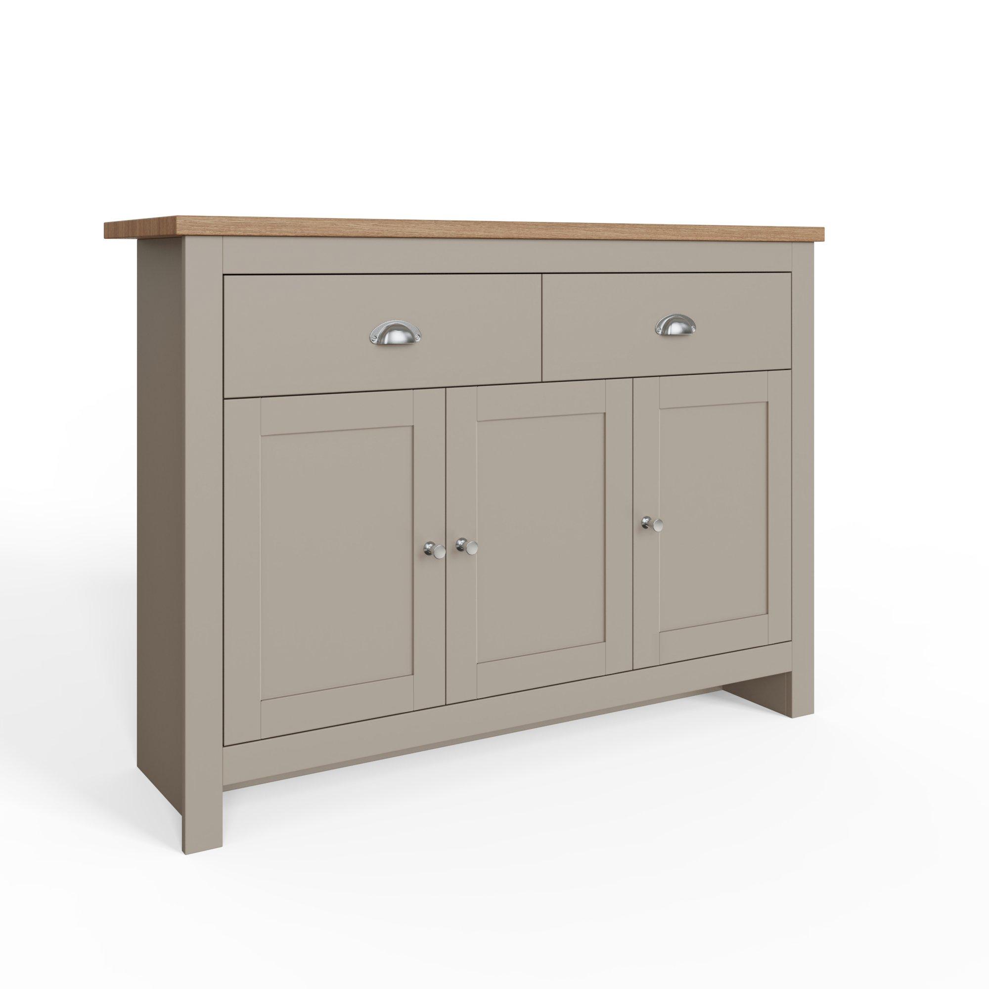 Grey - GFW - GFW Lancaster Large Sideboard - 4