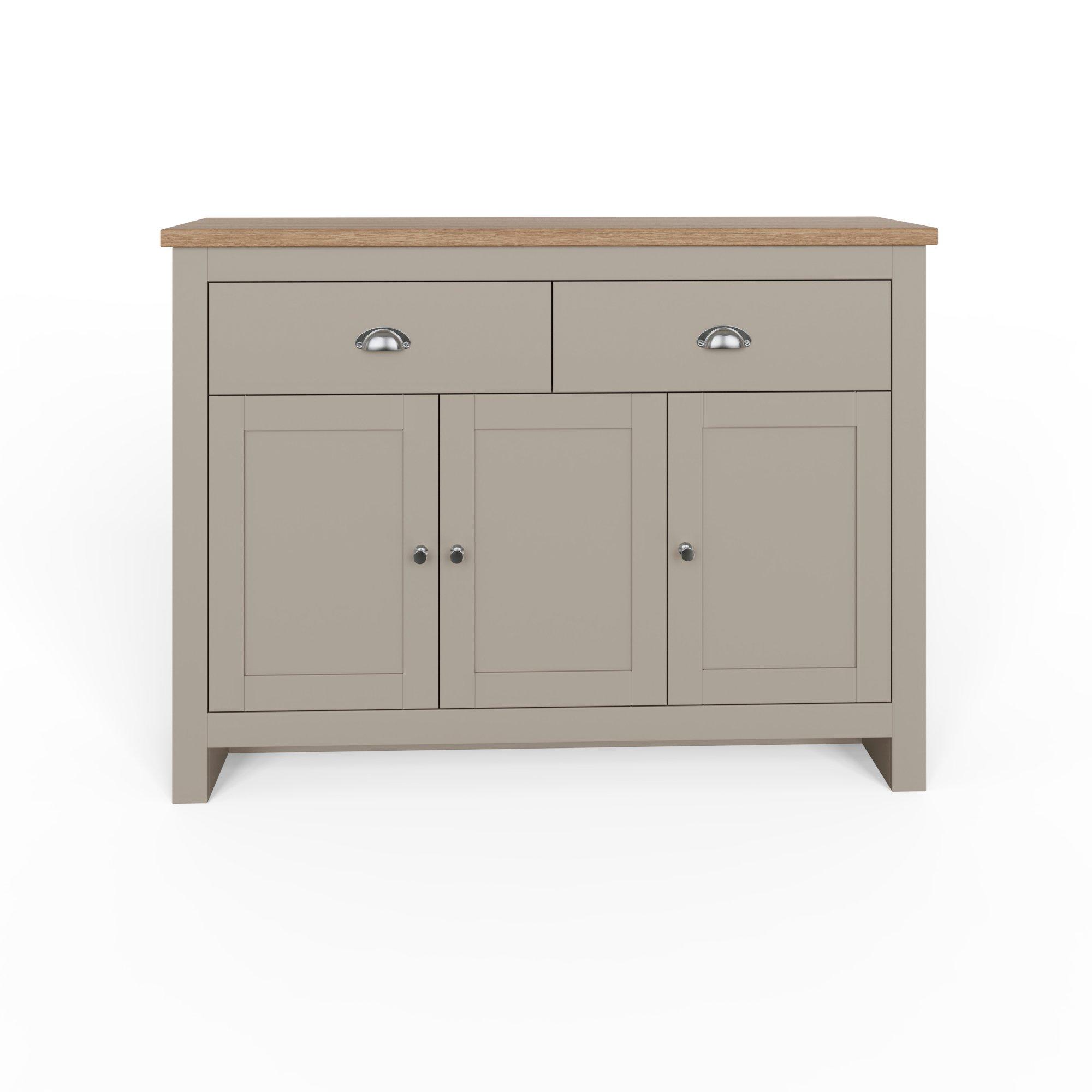 Grey - GFW - GFW Lancaster Large Sideboard - 5